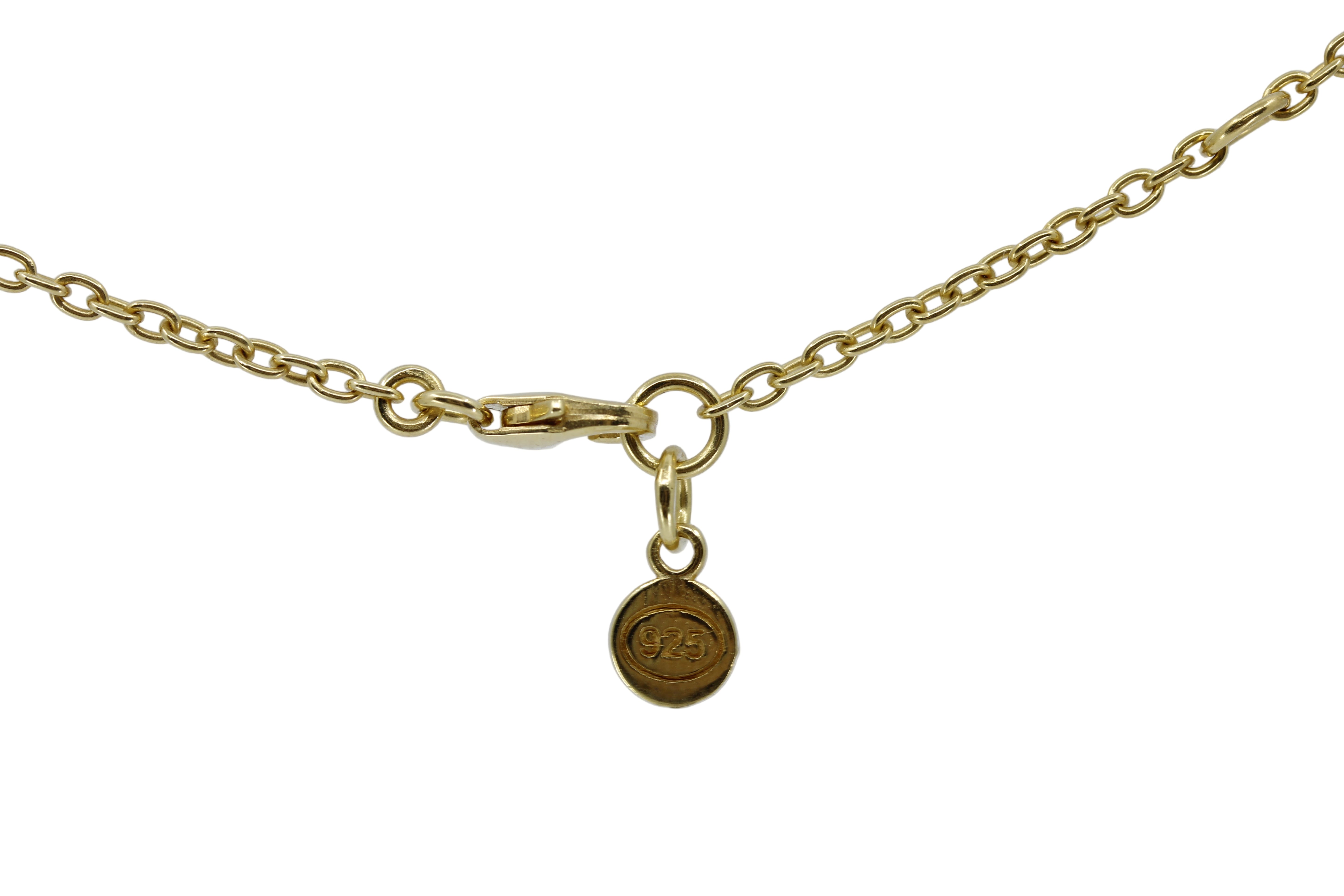 ESSENZA 18K Gold Vermeil Fine Cable Chain Necklace