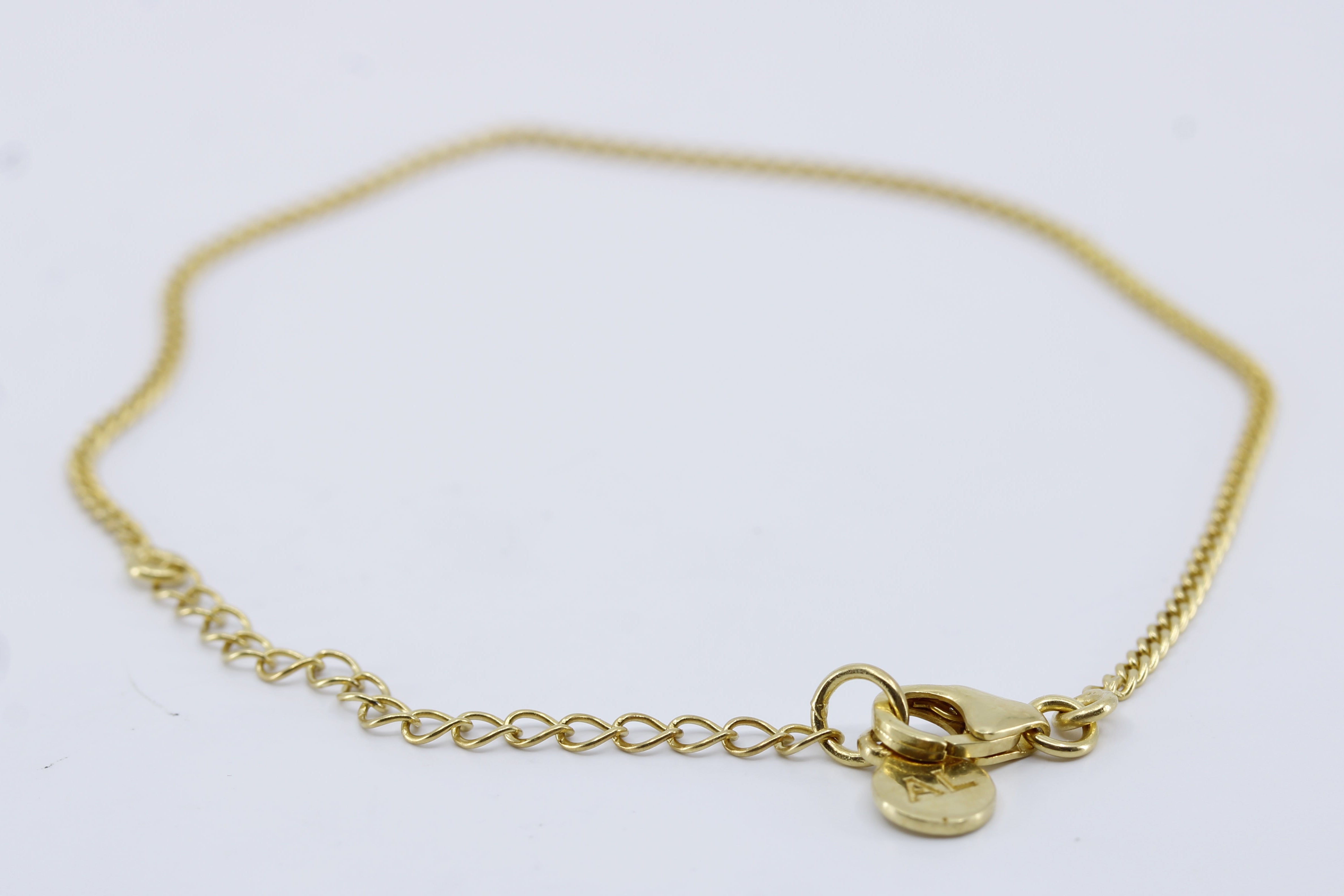 ESSENZA 18K Gold Vermeil Thin Curb Chain Bracelet
