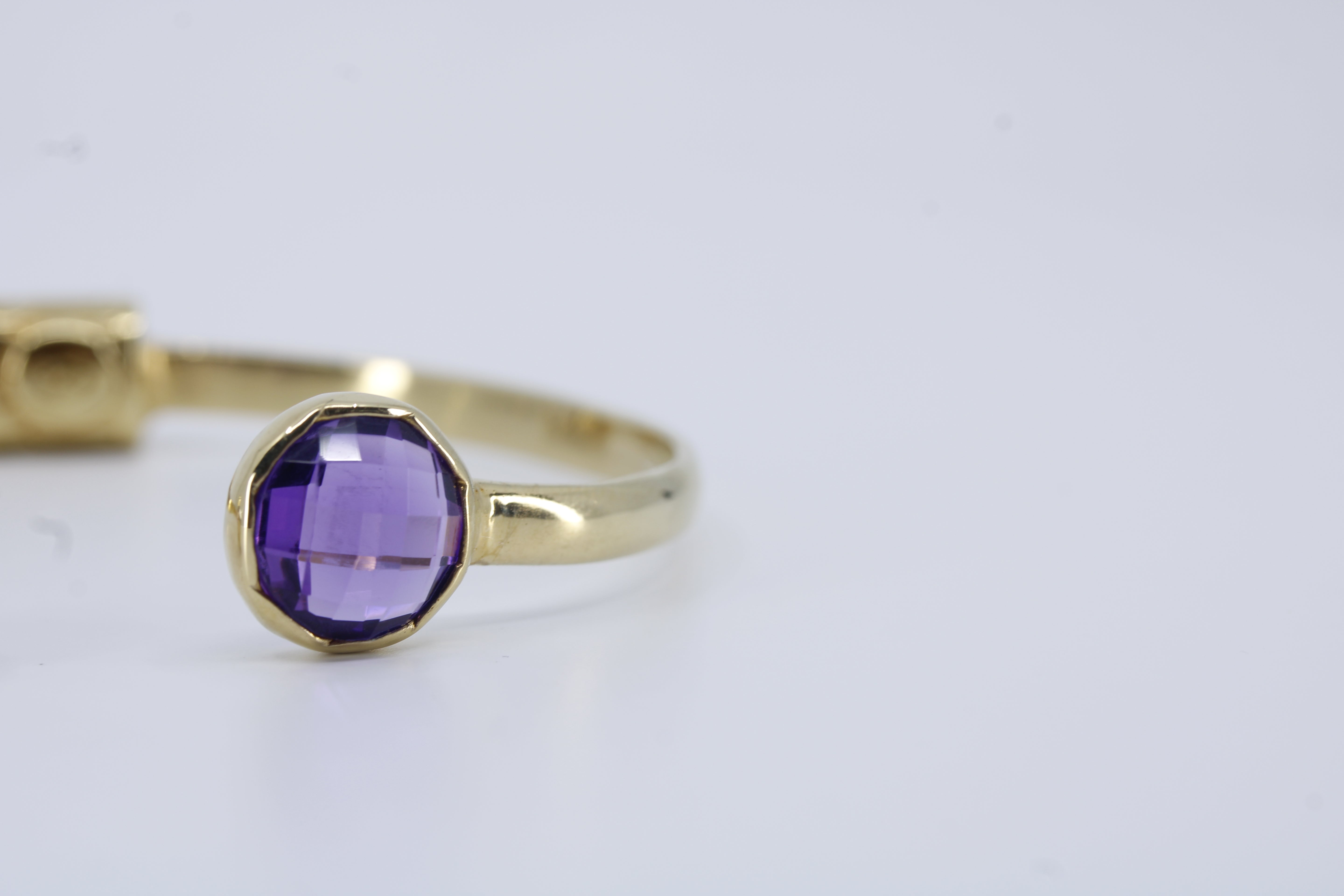 Il Gattopardo 18K Gold Vermeil Open Cuff Bracelet with Amethyst