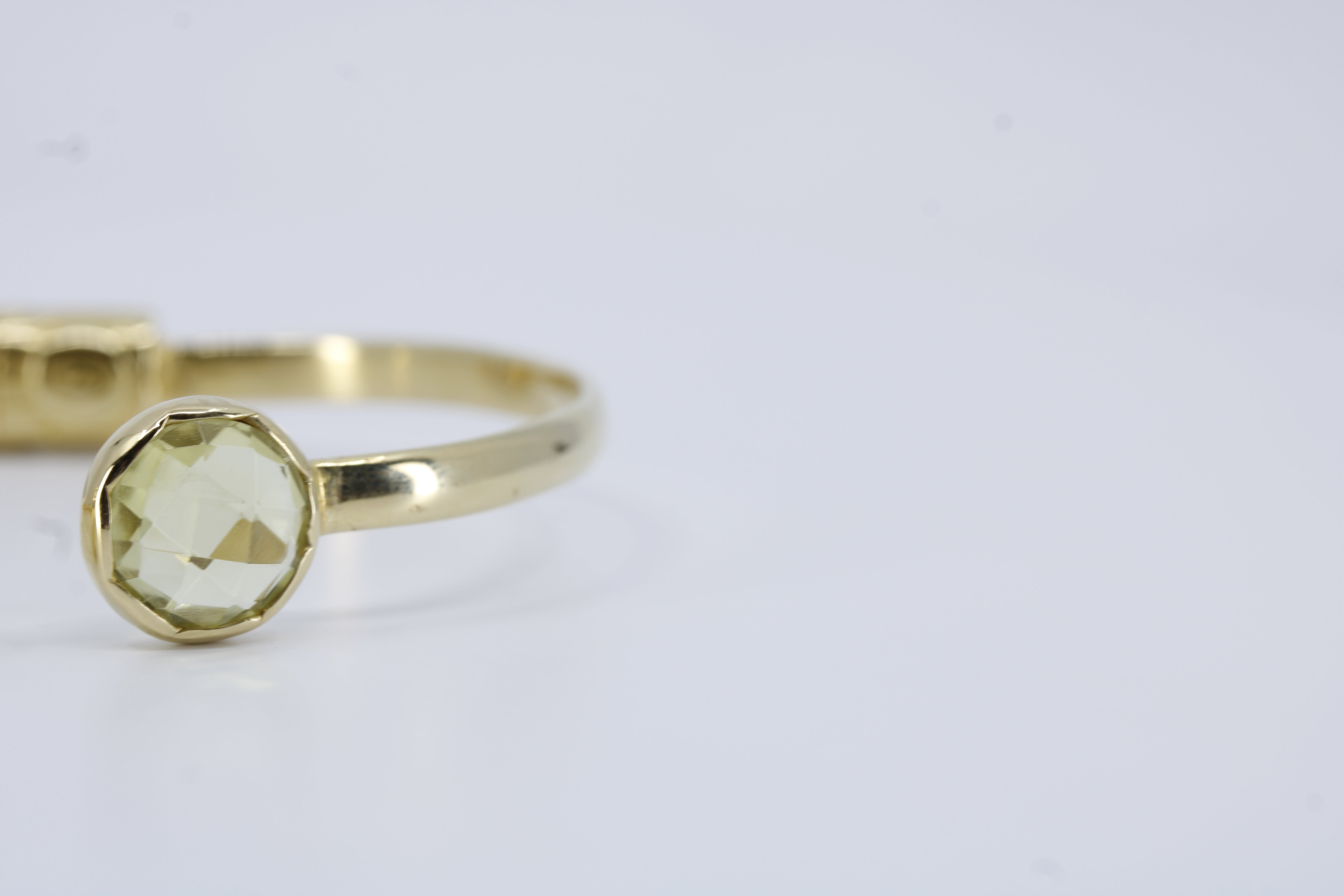 Il Gattopardo 18K Gold Vermeil Open Cuff Bracelet with Lemon Quartz