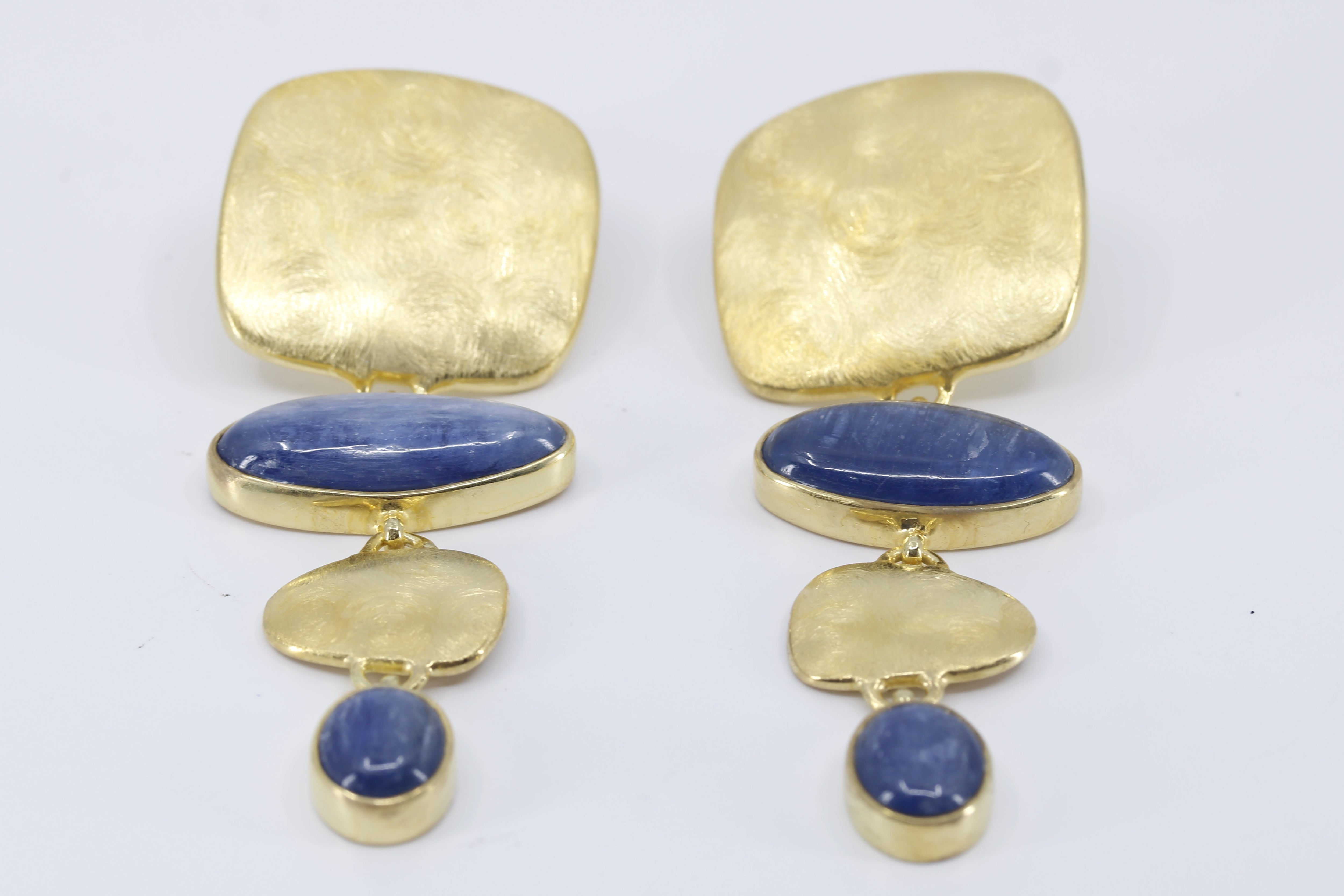 DUNE 18K Gold Vermeil Dangle Earring with Kyanite