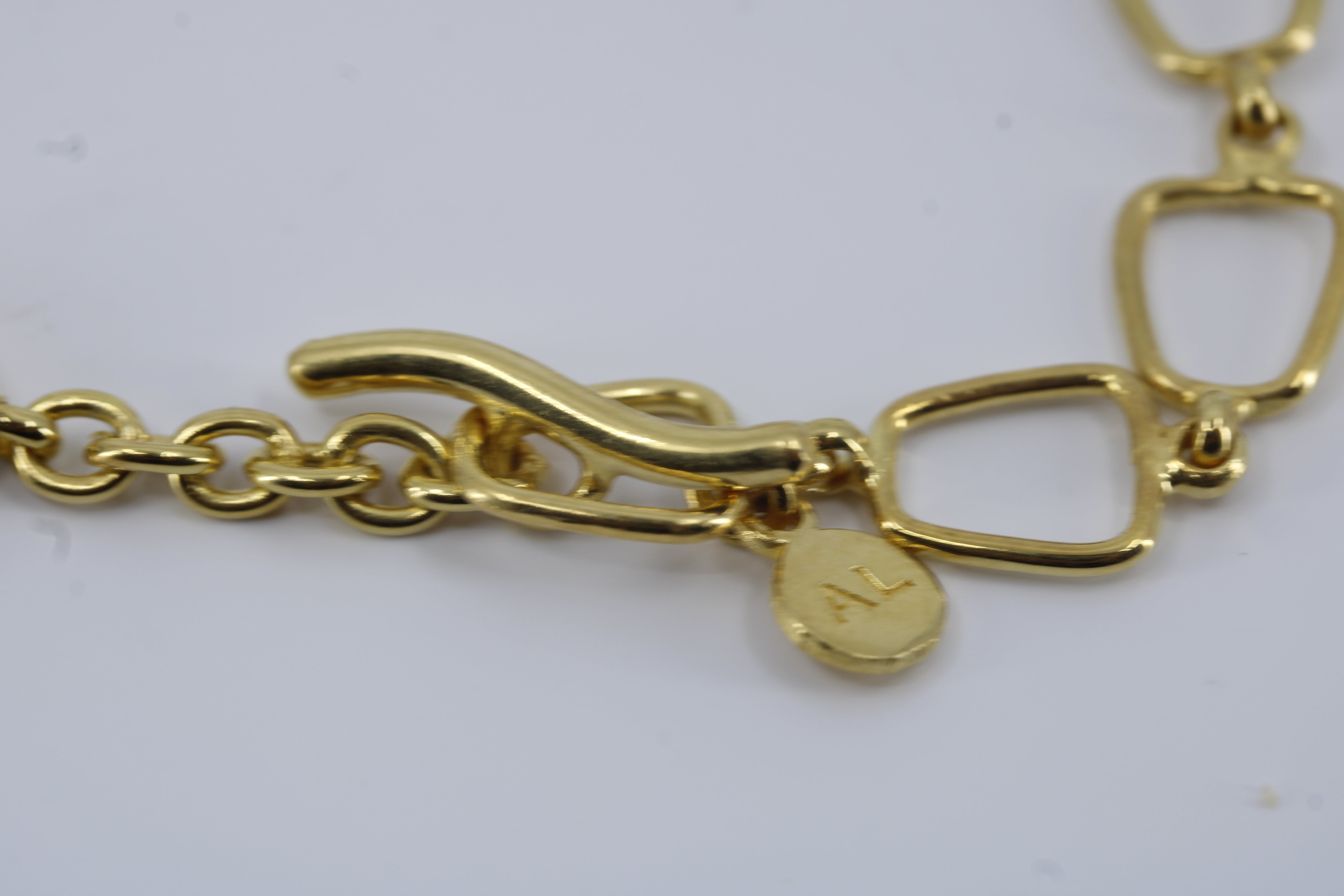 Dune 18K Gold Vermeil Statement Link Bracelet with Beryl