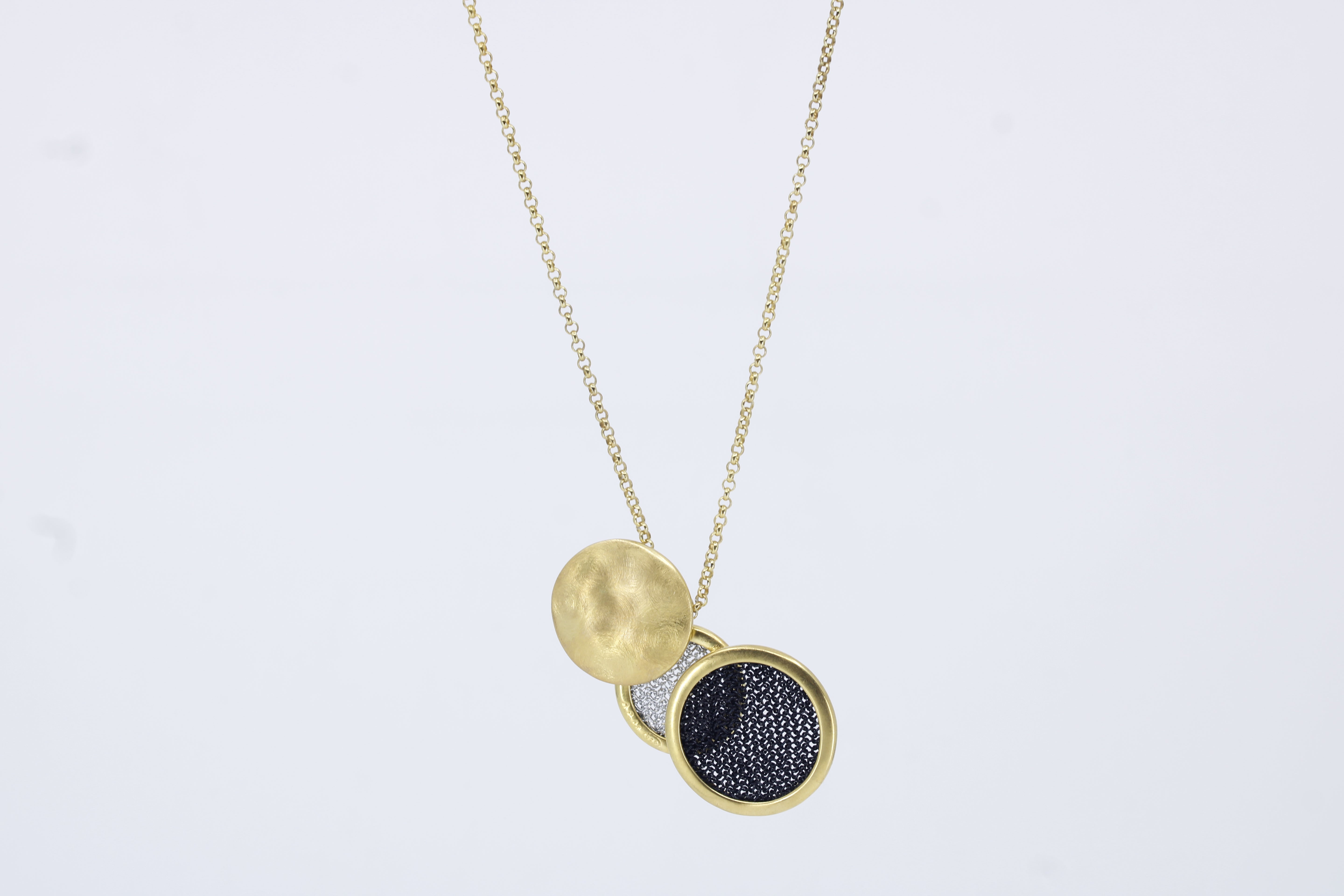 Vento 18K Gold Vermeil Multi Disc Necklace