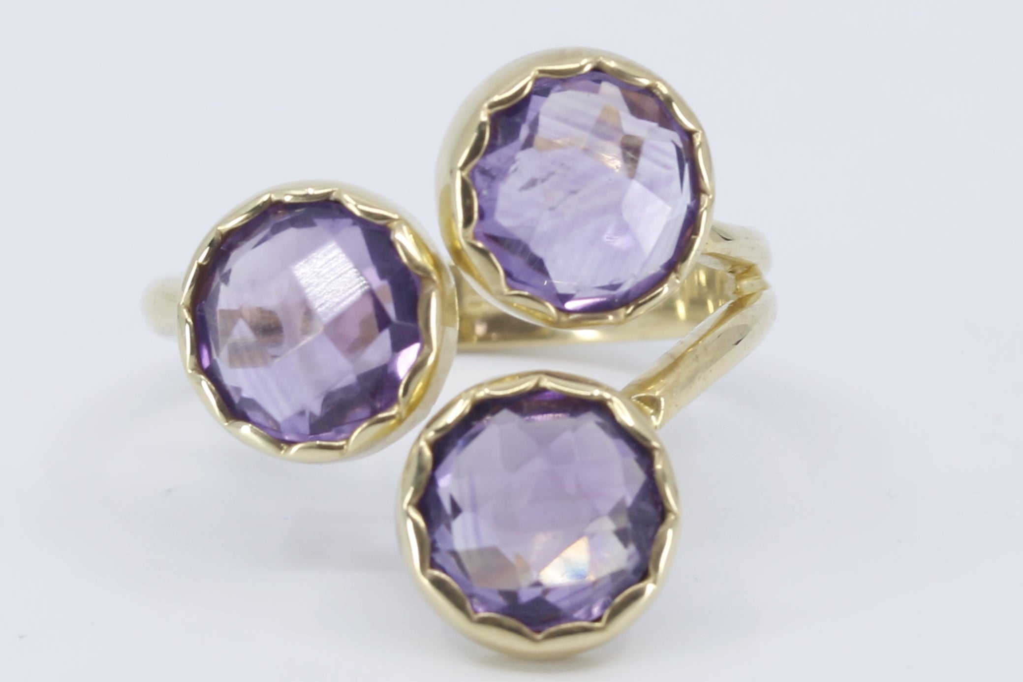 ETHERNA 18K Gold Vermeil Amethyst Brunch Ring