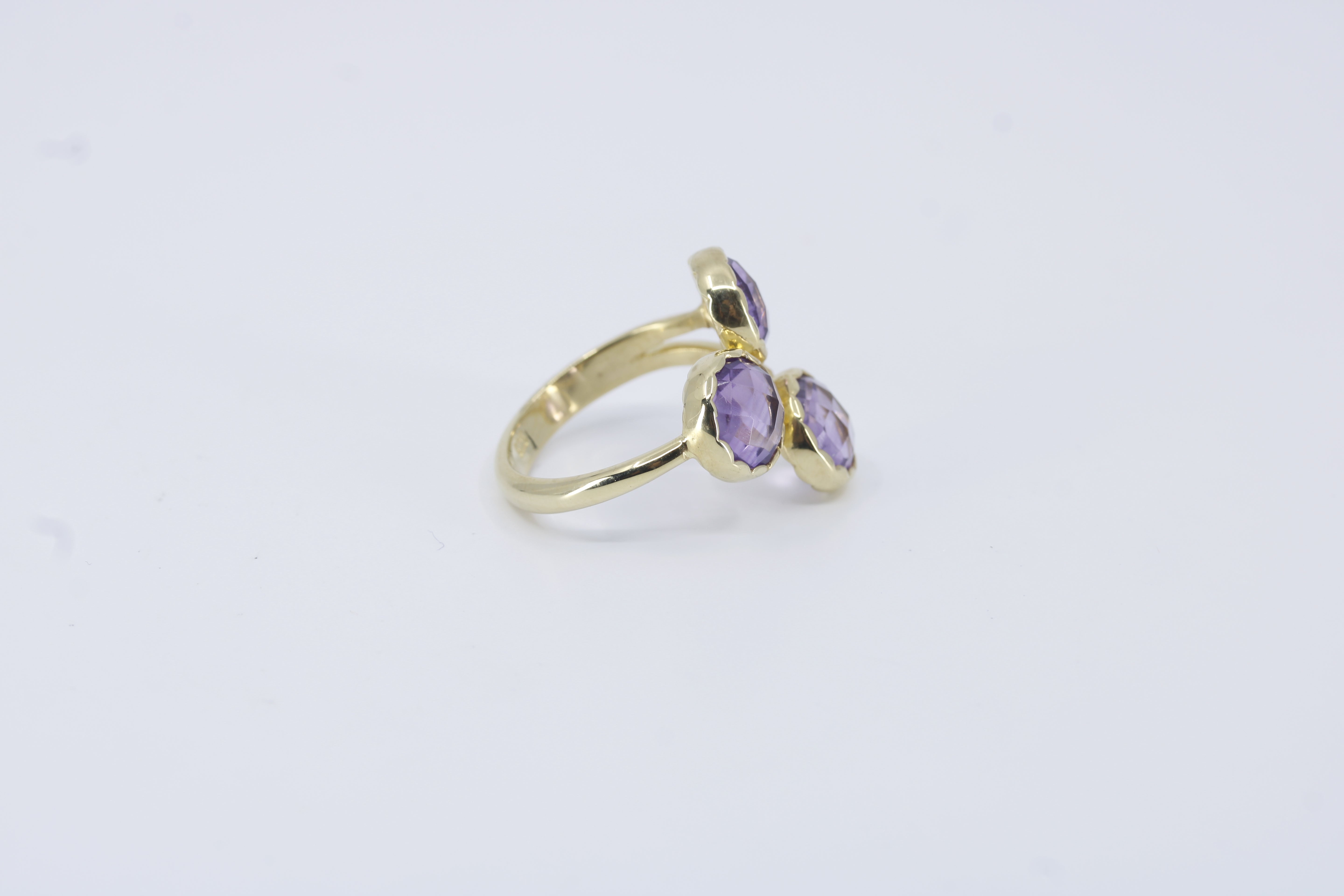 Il Gattopardo 18K Gold Vermeil Amethyst Brunch Ring