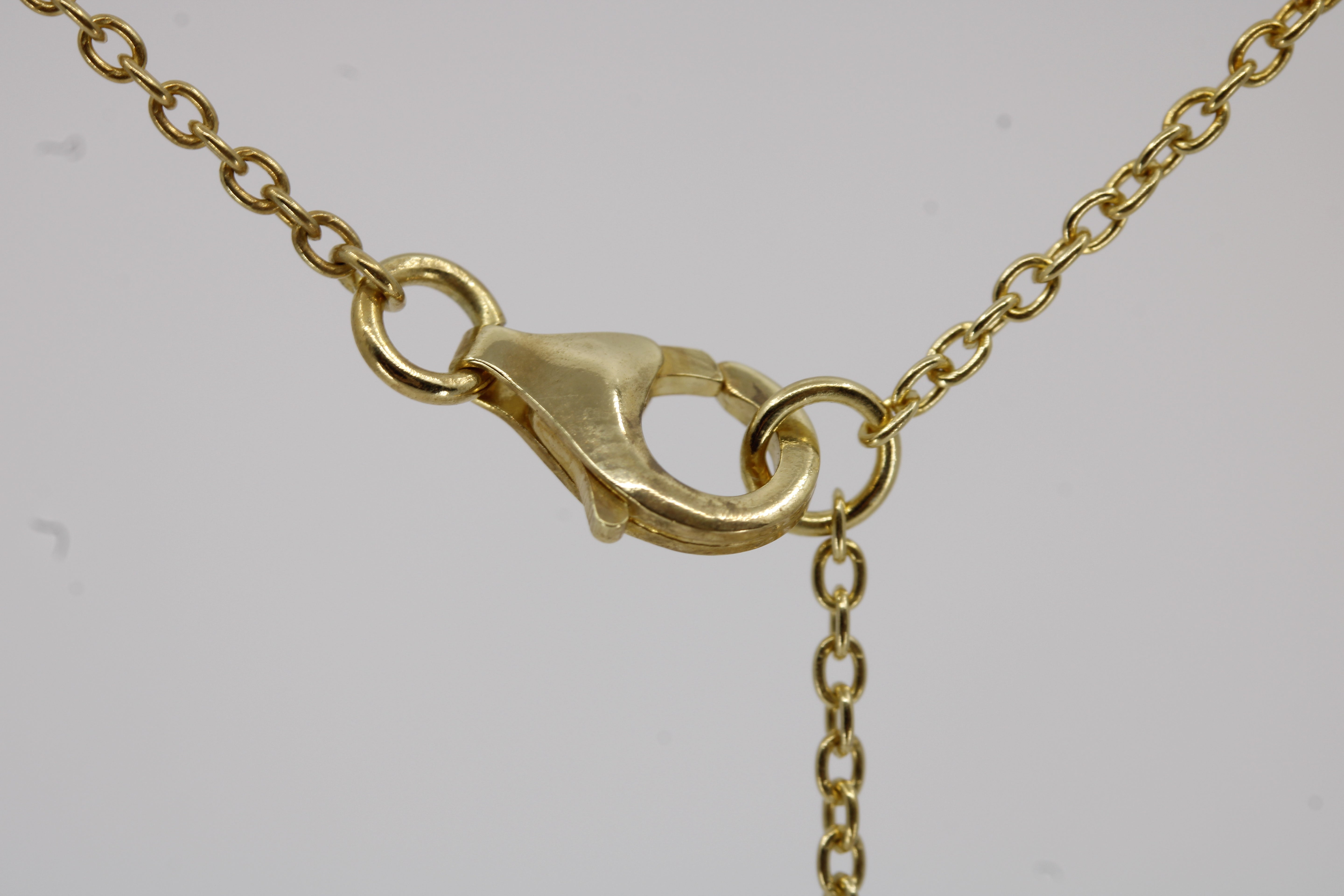 Il Gattopardo 18K Gold Vermeil Solitaire Pendant Necklace with Rose Quartz
