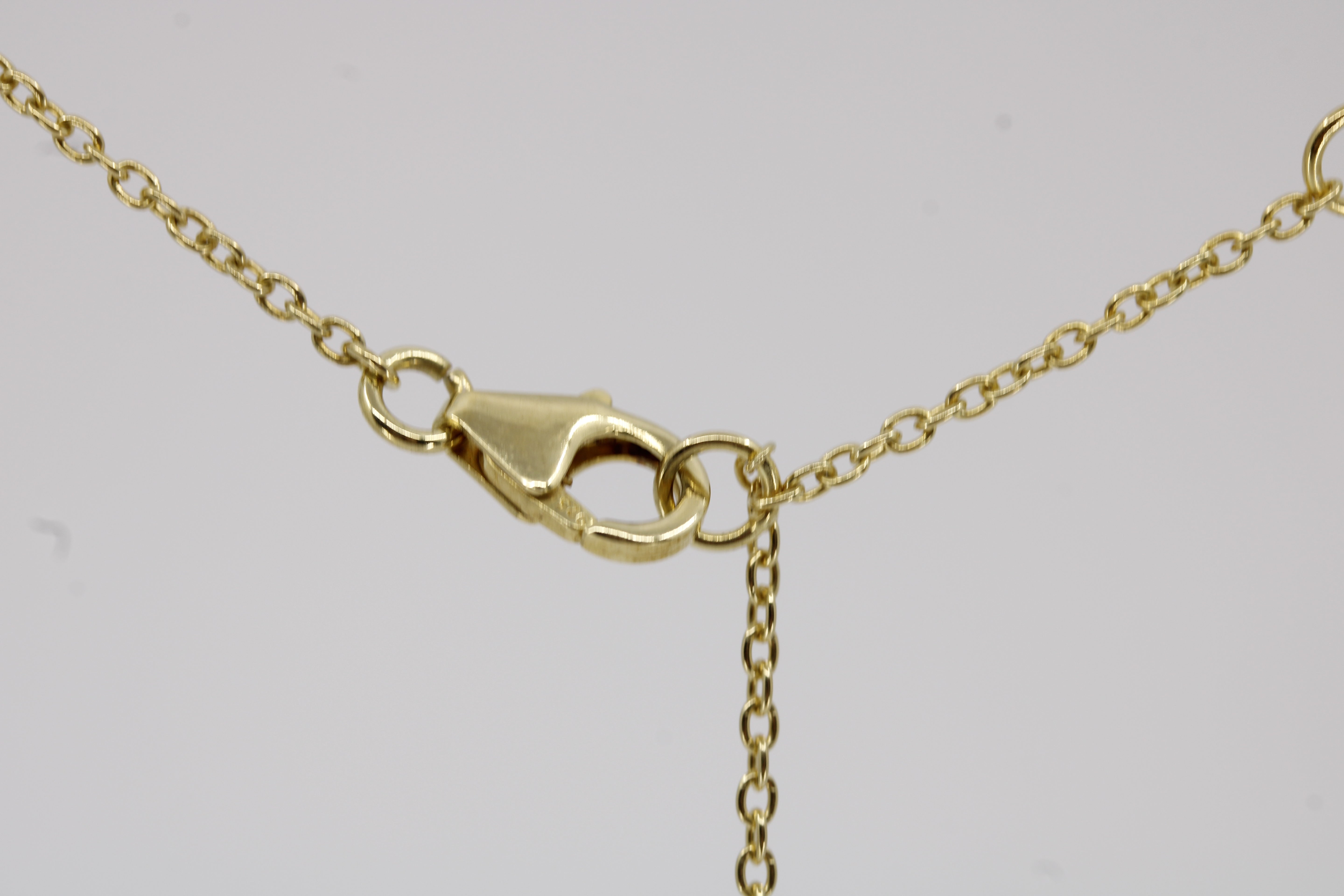 Dune 18K Gold Vermeil Dangle Necklace with Kyanite