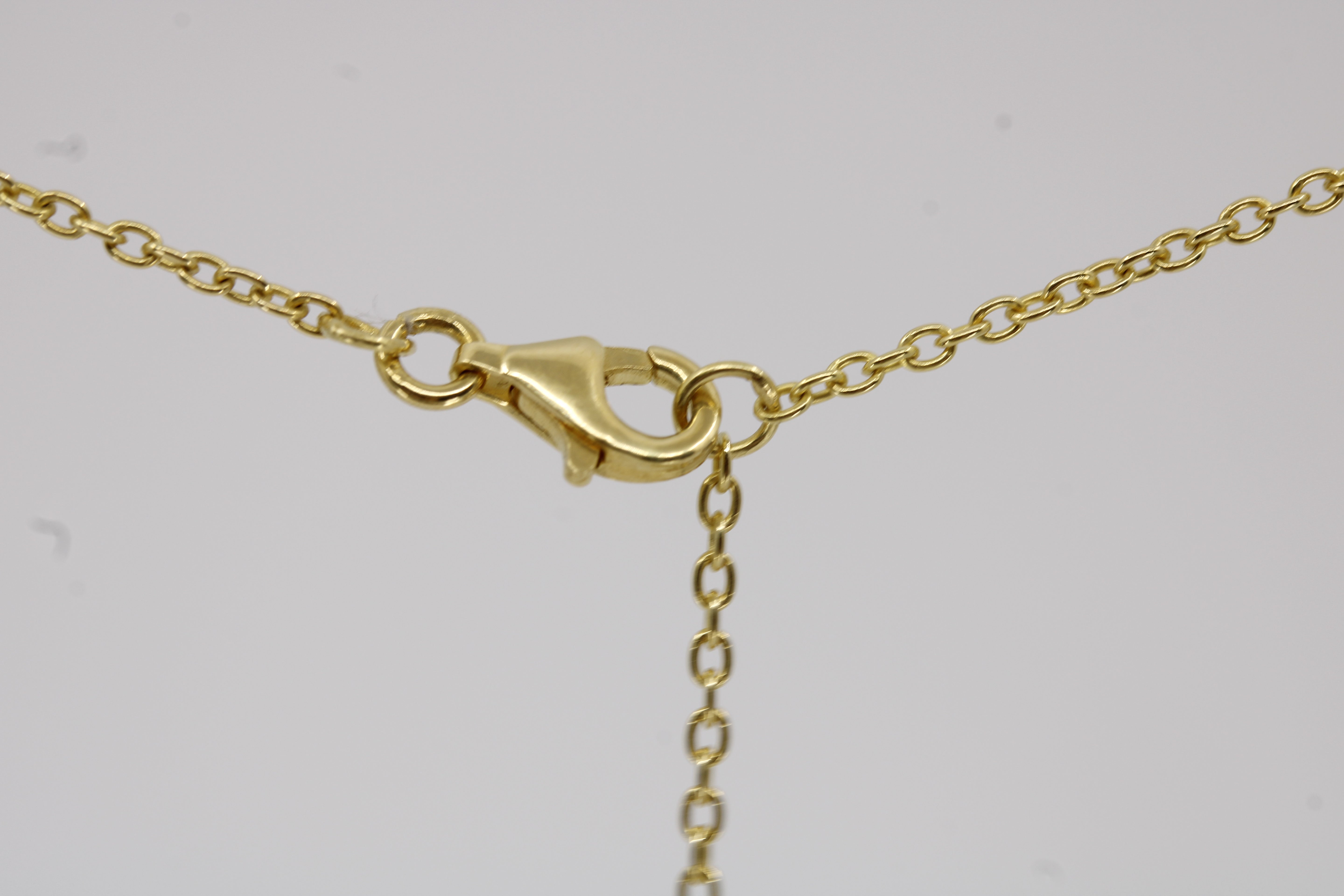 Luce 9 Stones Drop Pendant Necklace with Blue Topaz