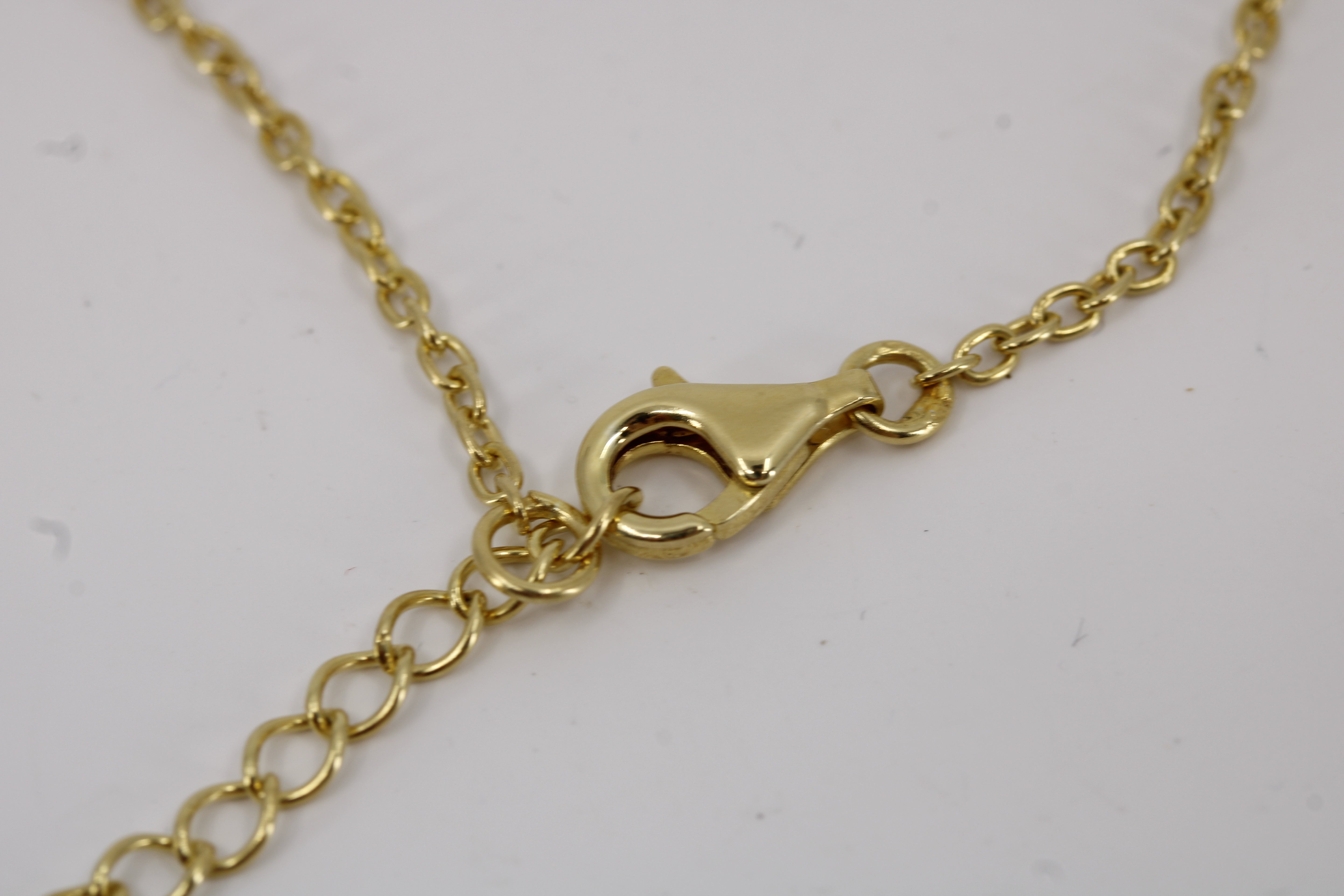 Il Gattopardo 18K Gold Vermeil Station Necklace with Blue Topaz
