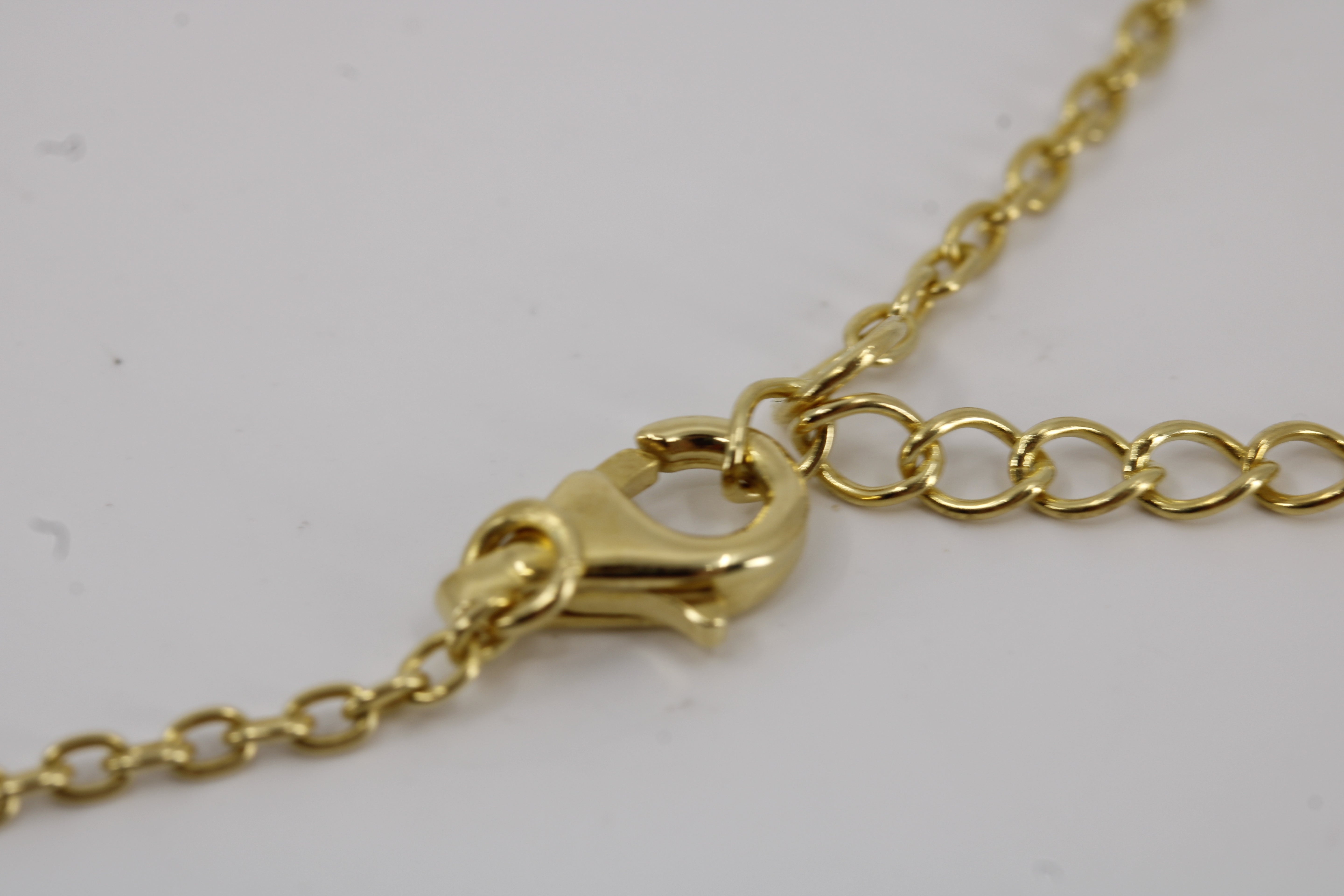 Il Gattopardo 18K Gold Vermeil Station Necklace with Amethyst, Green Amethyst and Lemon Quartz