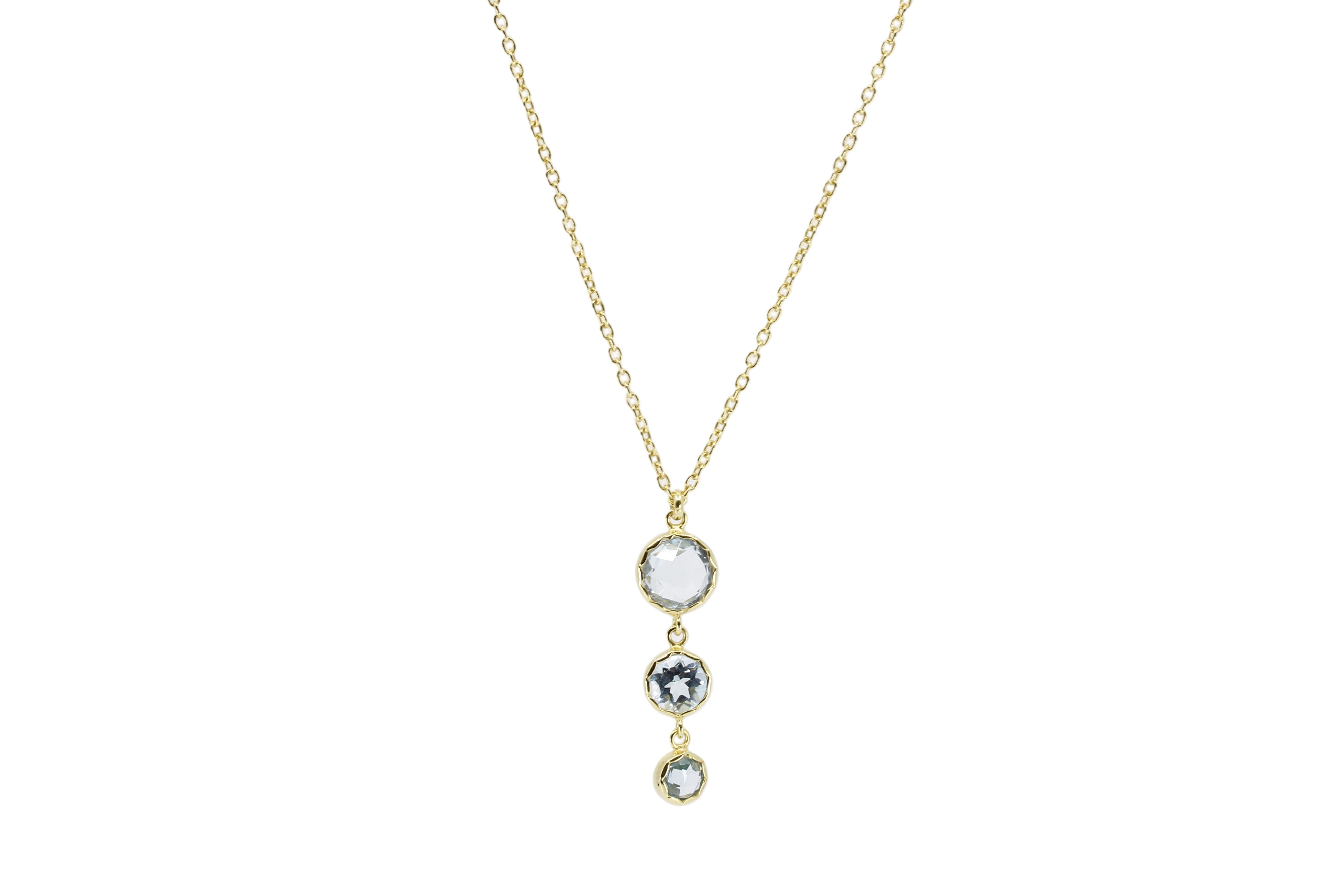 ETHERNA Blue Topaz Drop Pendant Necklace