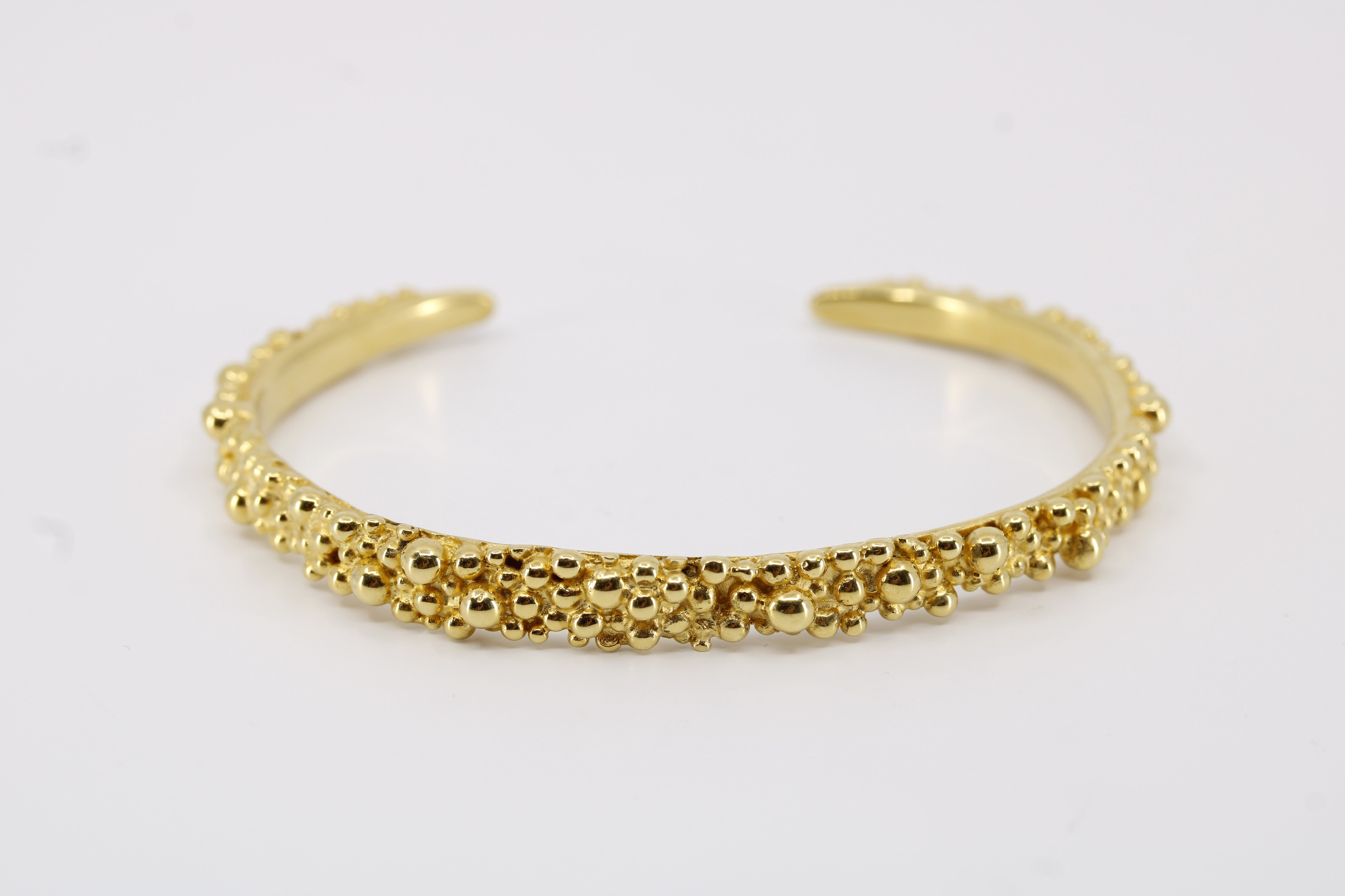 Caviar 18K Gold Vermeil Cuff Bracelet