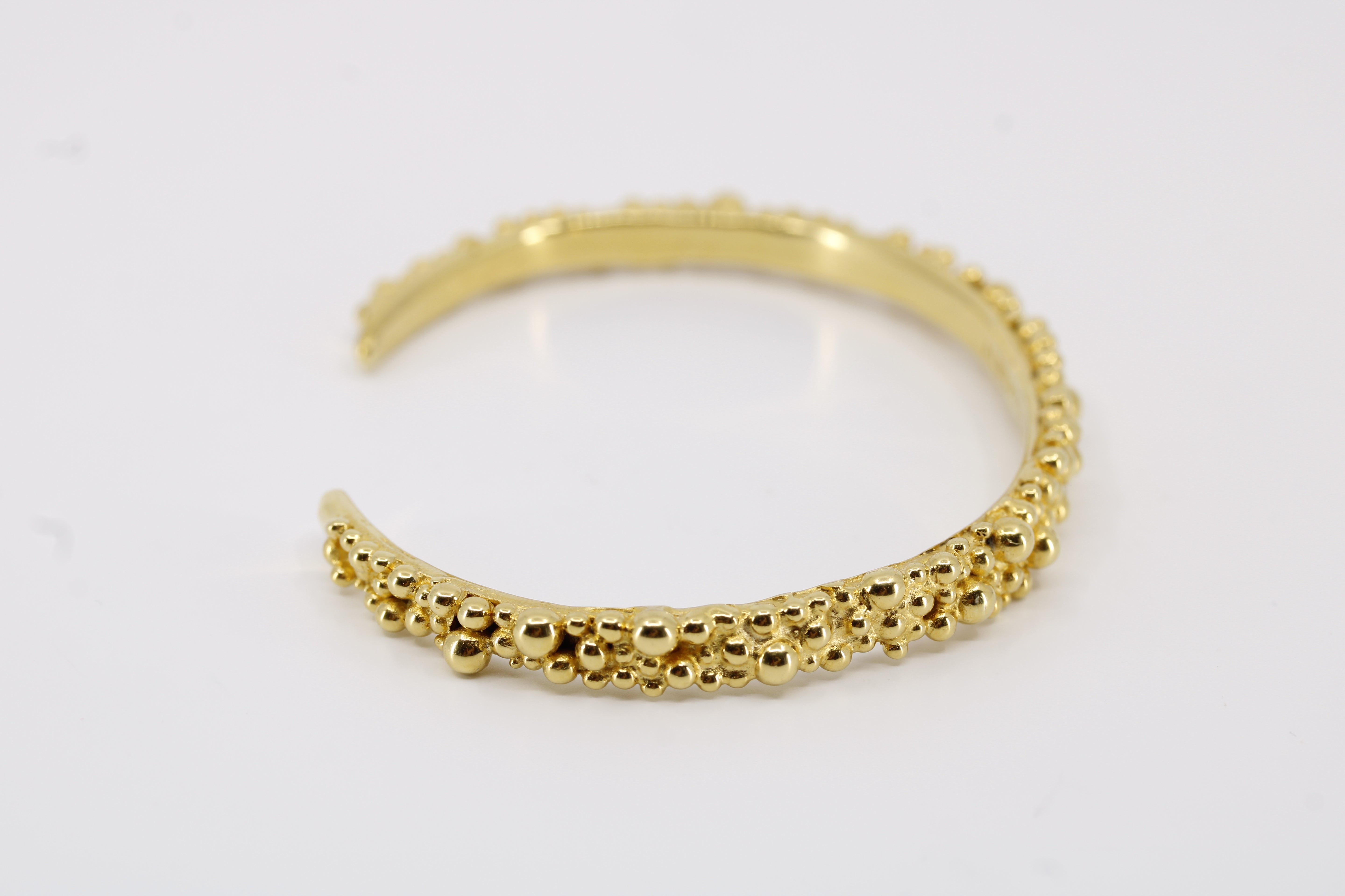 Caviar 18K Gold Vermeil Cuff Bracelet