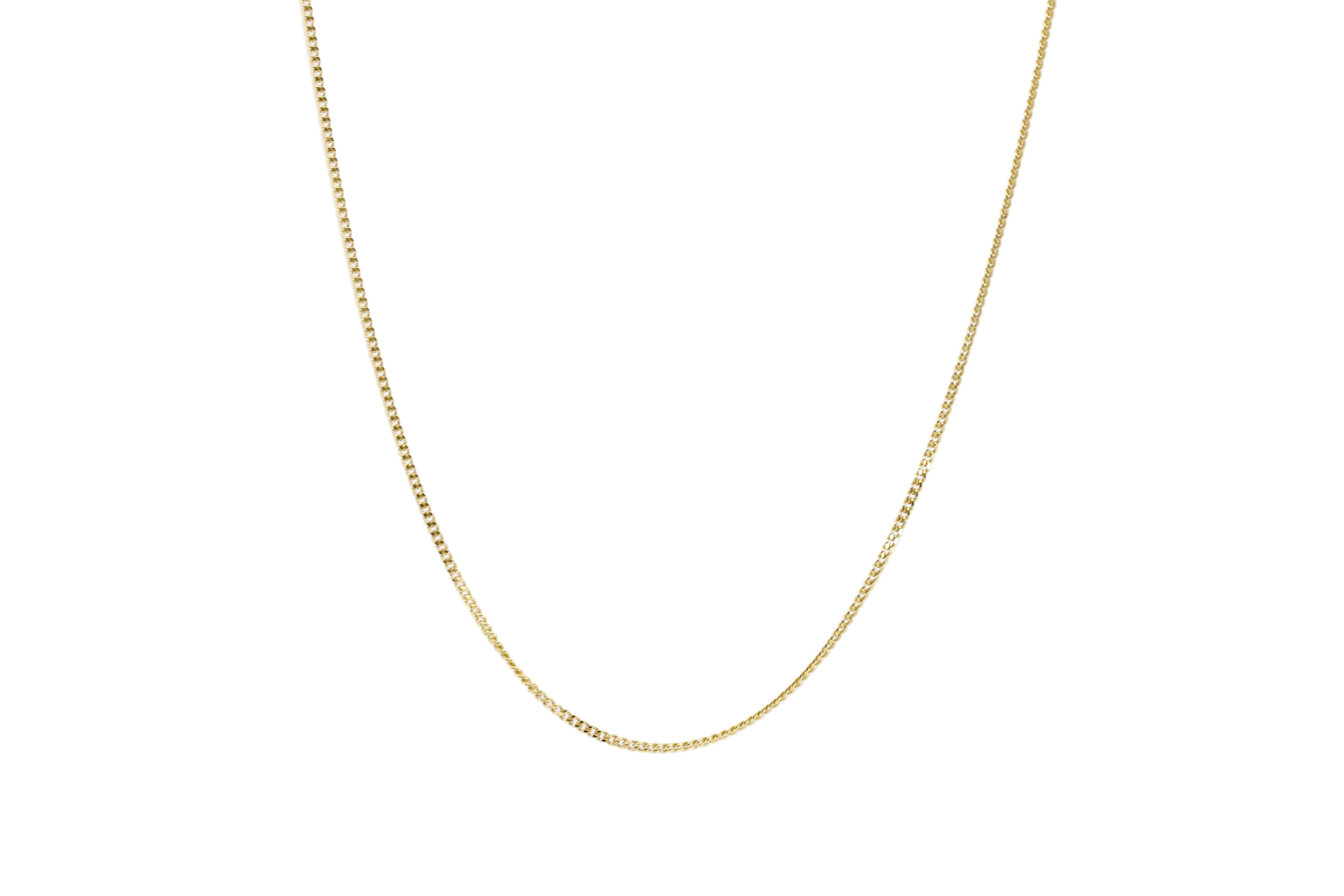 ESSENZA 18K Gold Vermeil Thin Curb Chain Necklace