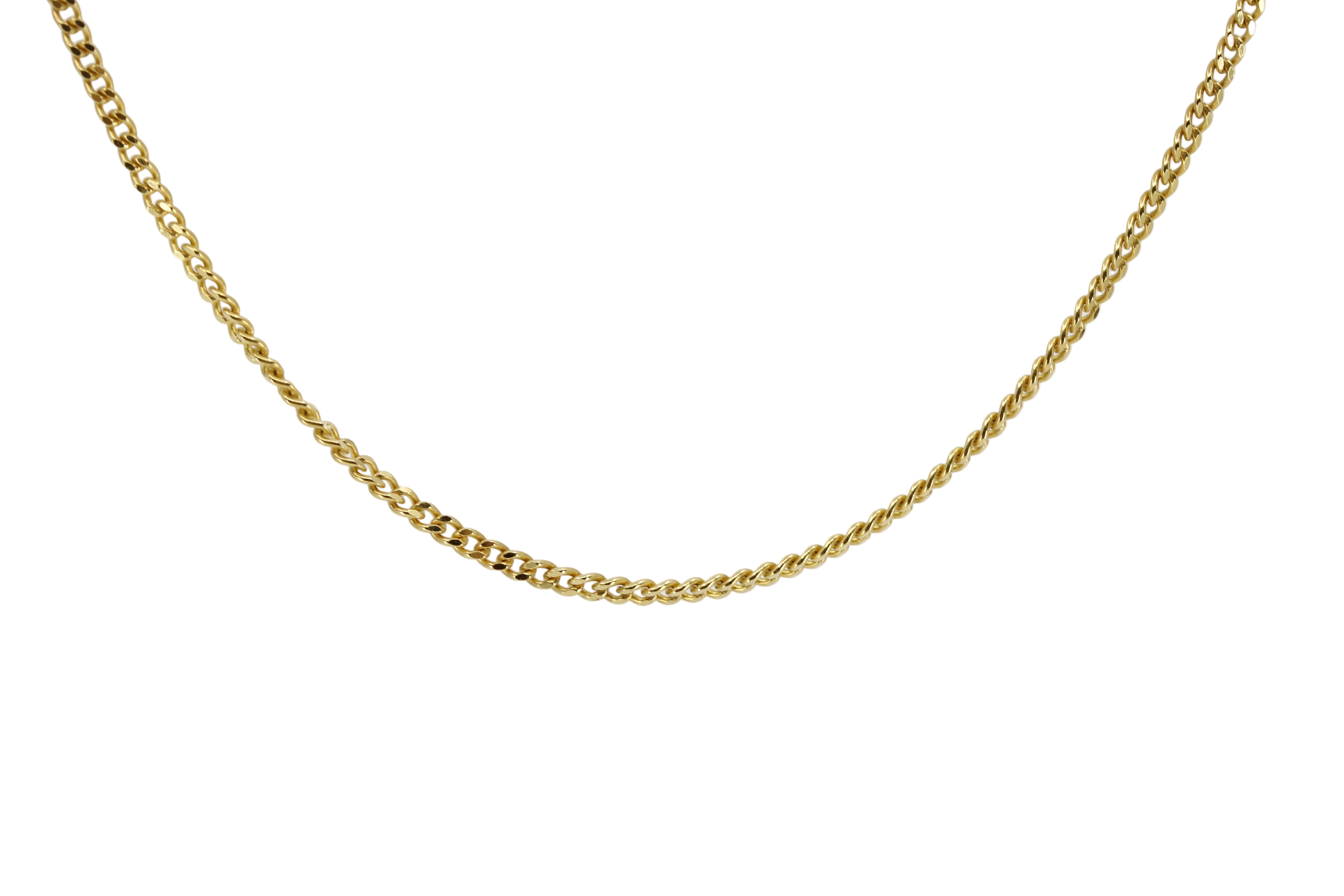 ESSENZA 18K Gold Vermeil Thin Curb Chain Necklace