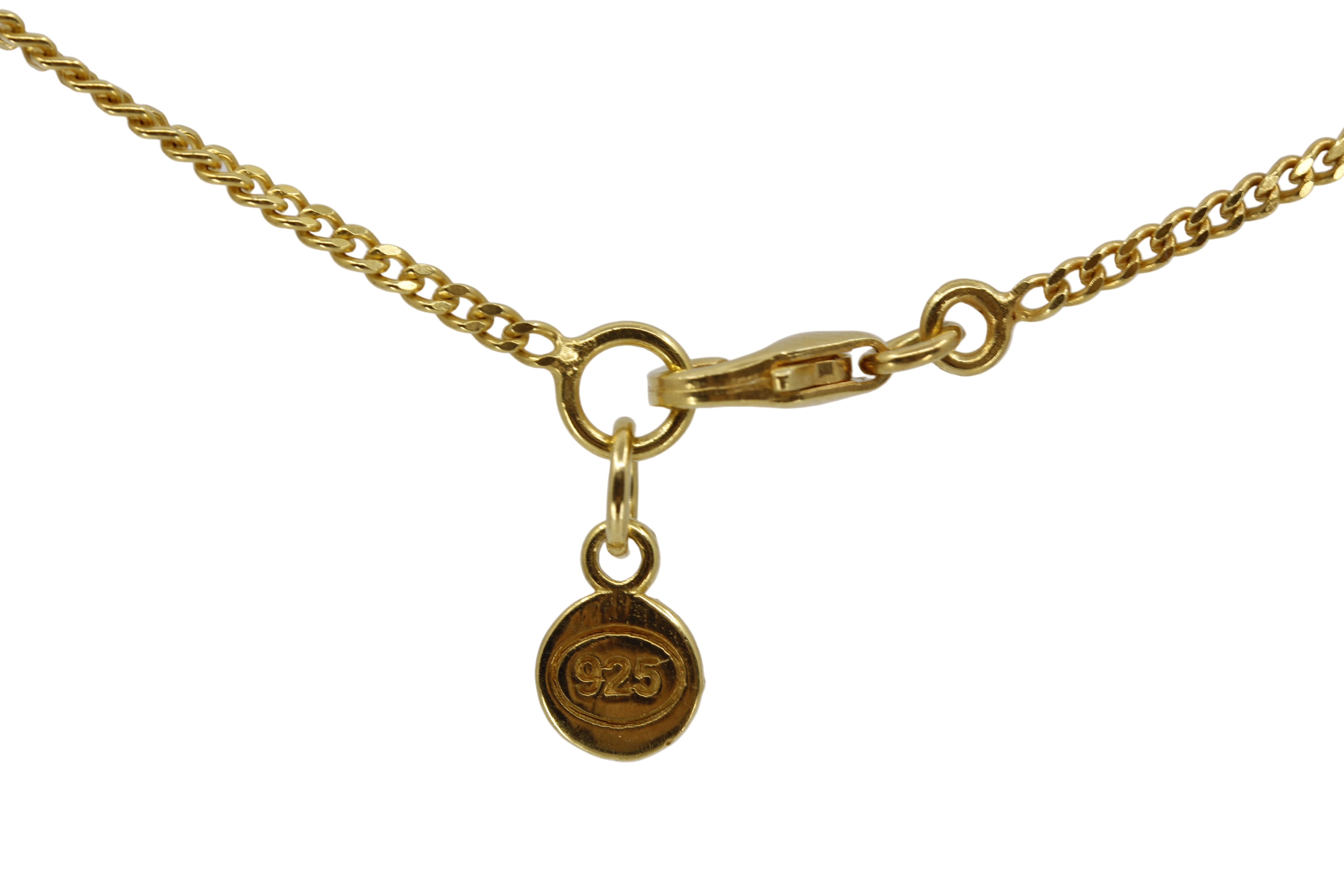 ESSENZA 18K Gold Vermeil Thin Curb Chain Necklace