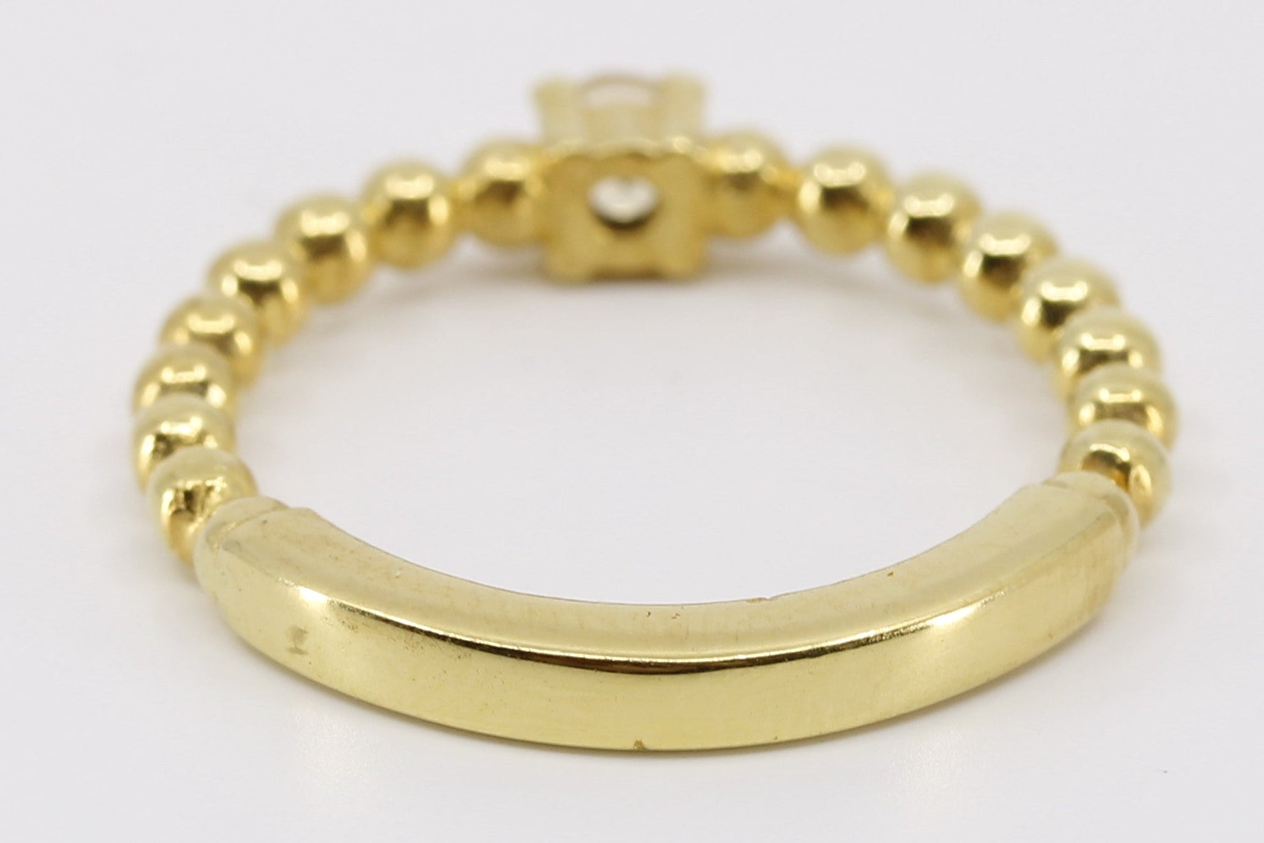 ASCENT Beaded Gemstone Band Ring with Citrine