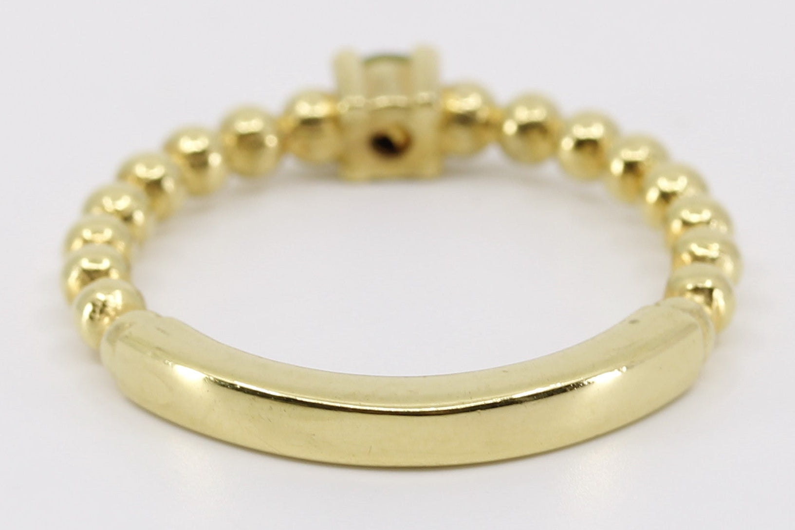 ASCENT Beaded Gemstone Band Ring with Peridot