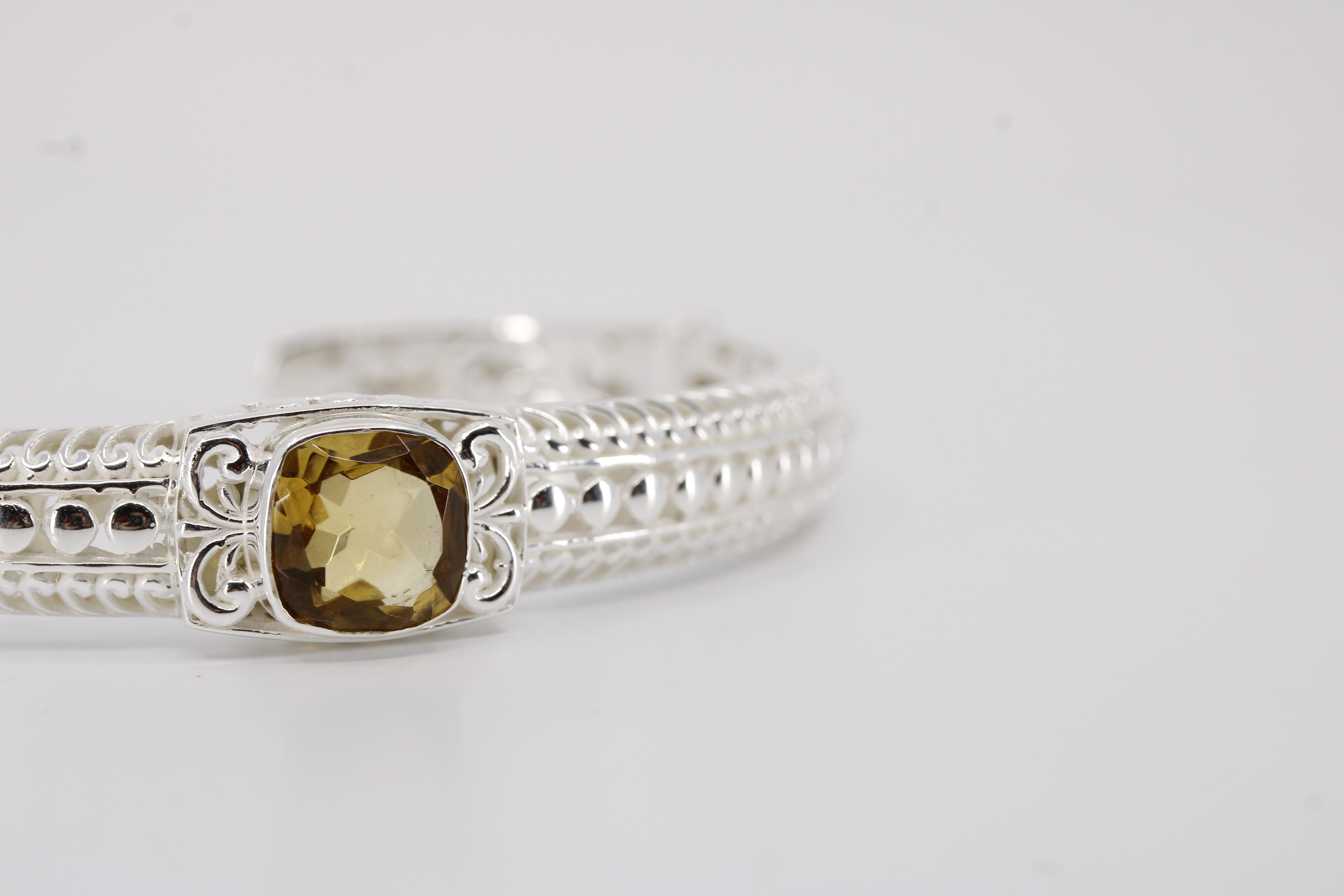 Casa Bali Citrine Cuff Bracelet