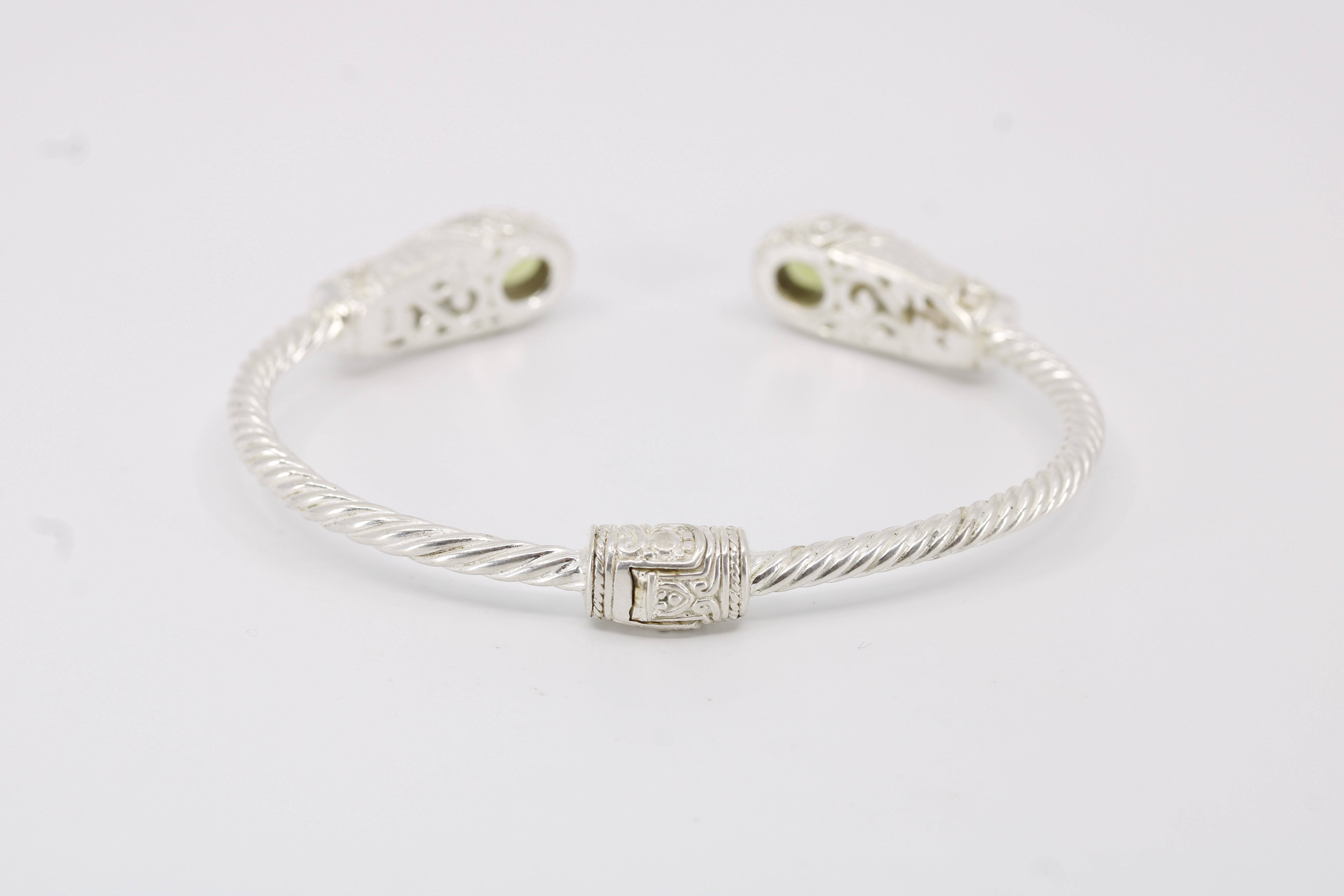 Casa Bali Peridot Rope Cuff Bracelet