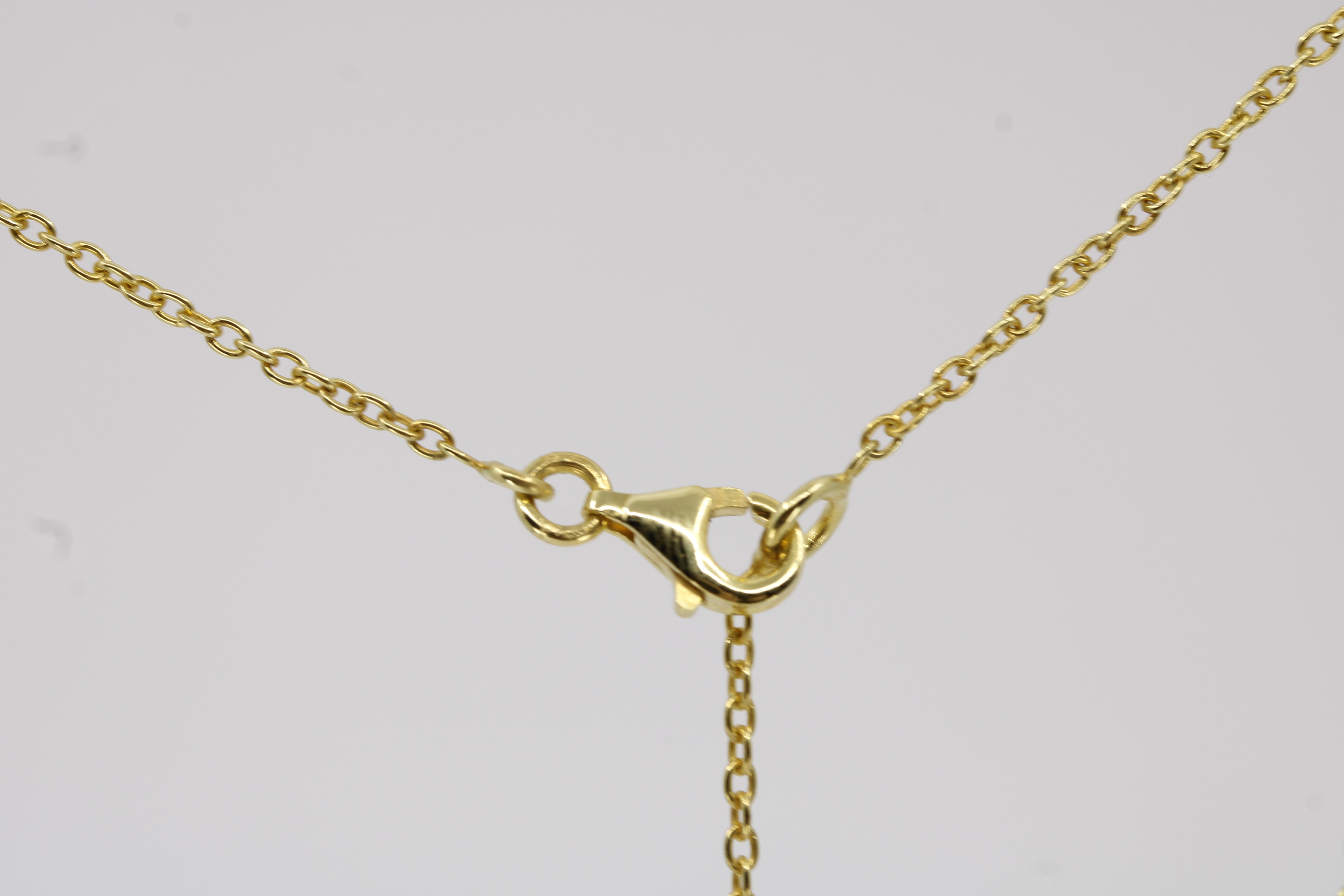 Luce Bezel Pendant Necklace with Blue Topaz