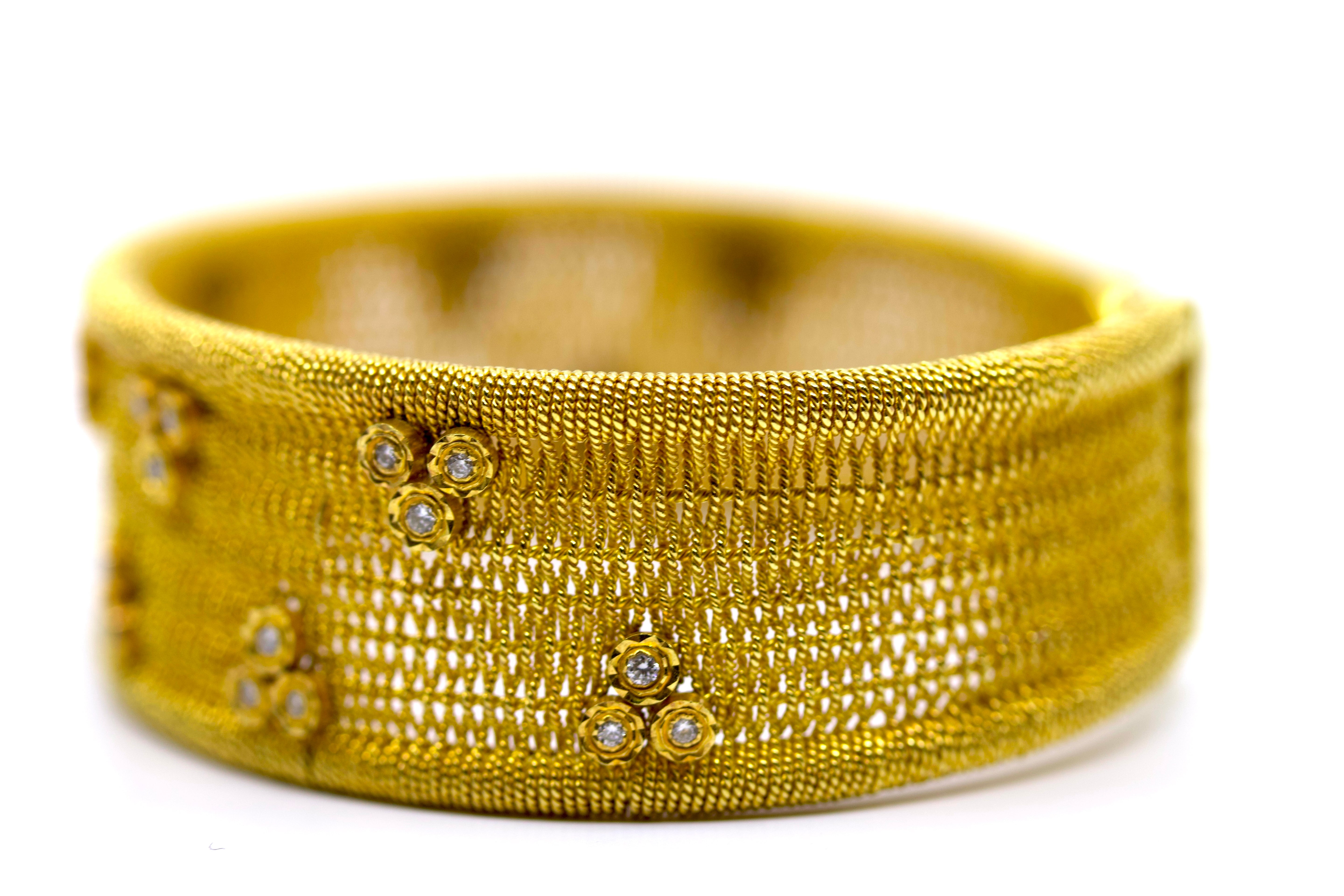RICAMI 18K Gold Vermeil Bracelet with Diamonds