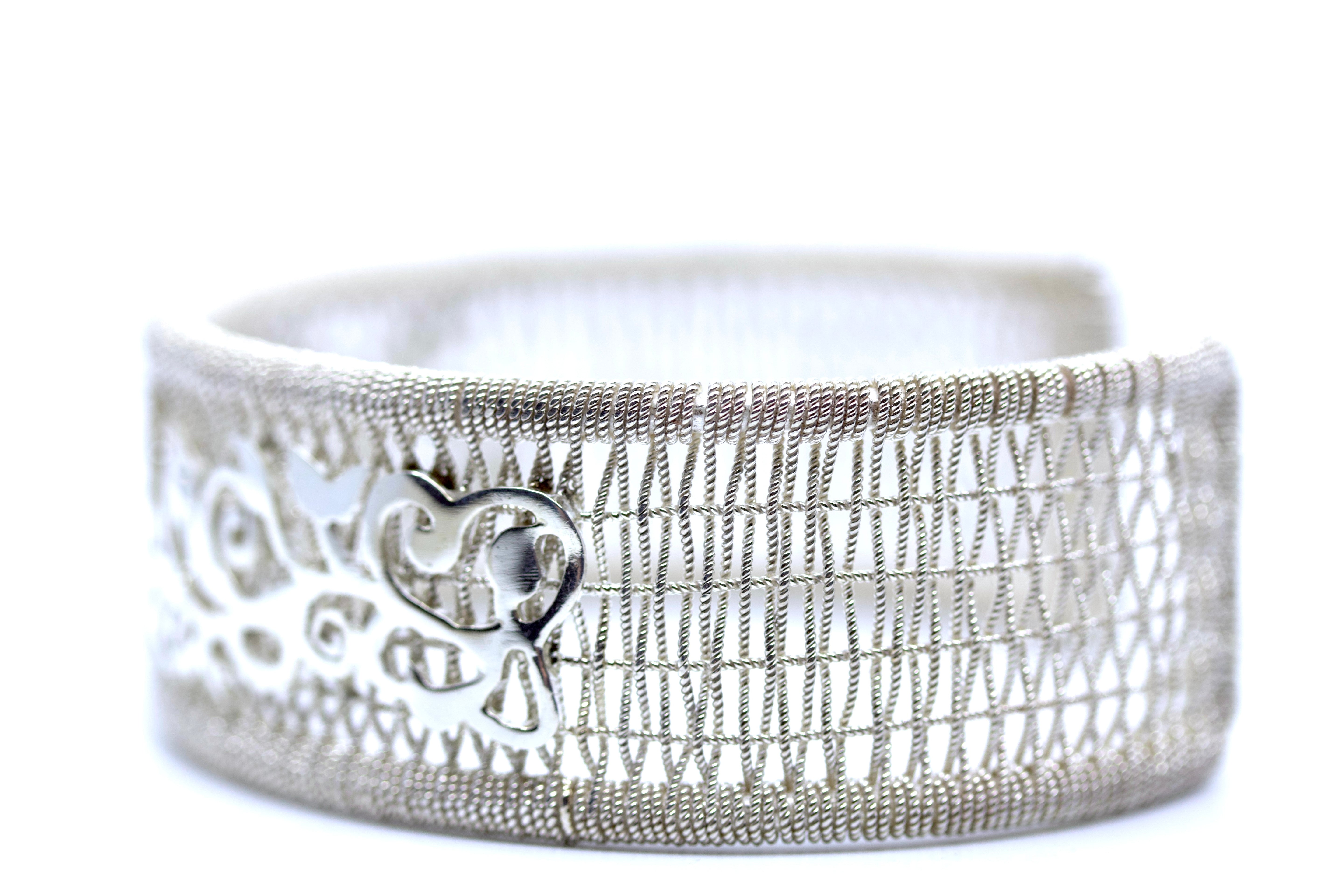 HIMALAYA Sterling Silver Medium Ricami Bracelet