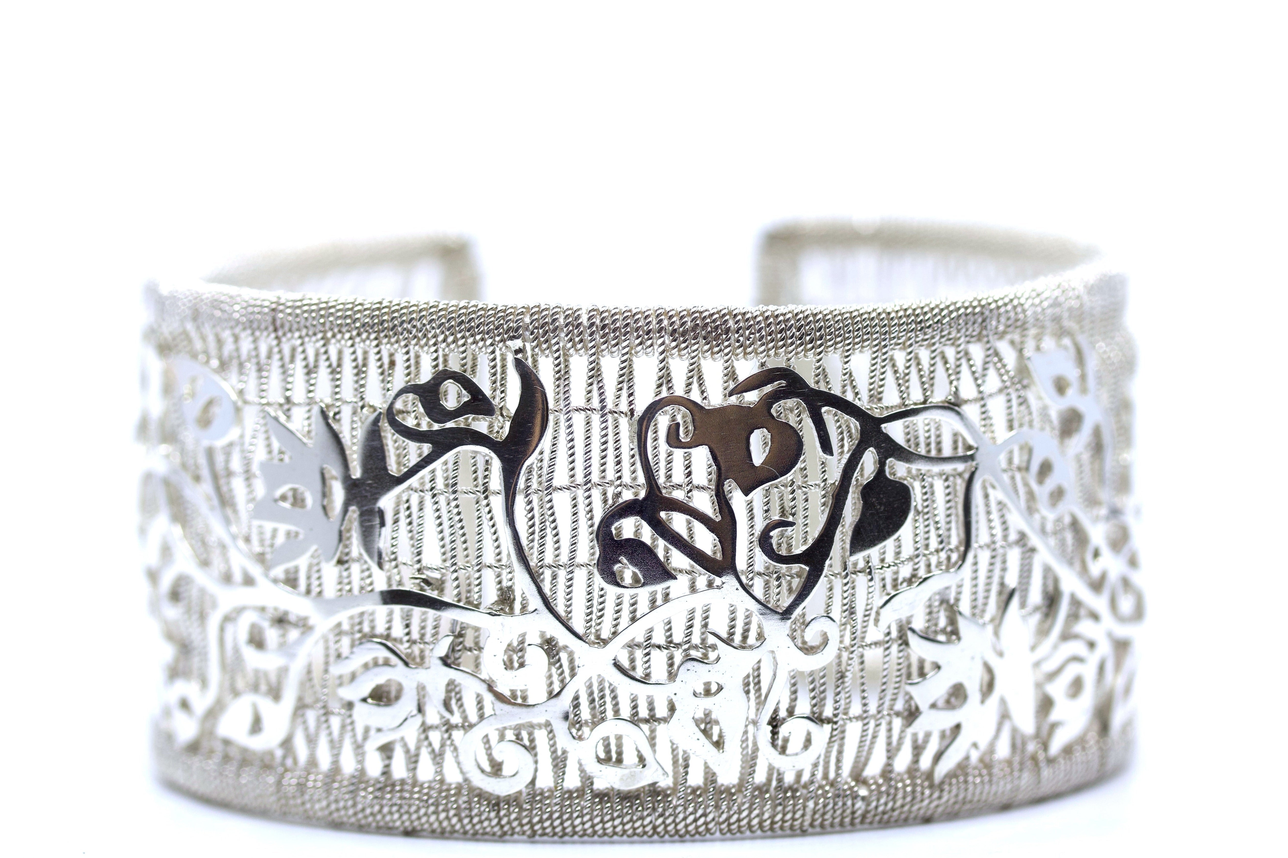 HIMALAYA Sterling Silver Large Ricami Bracelet