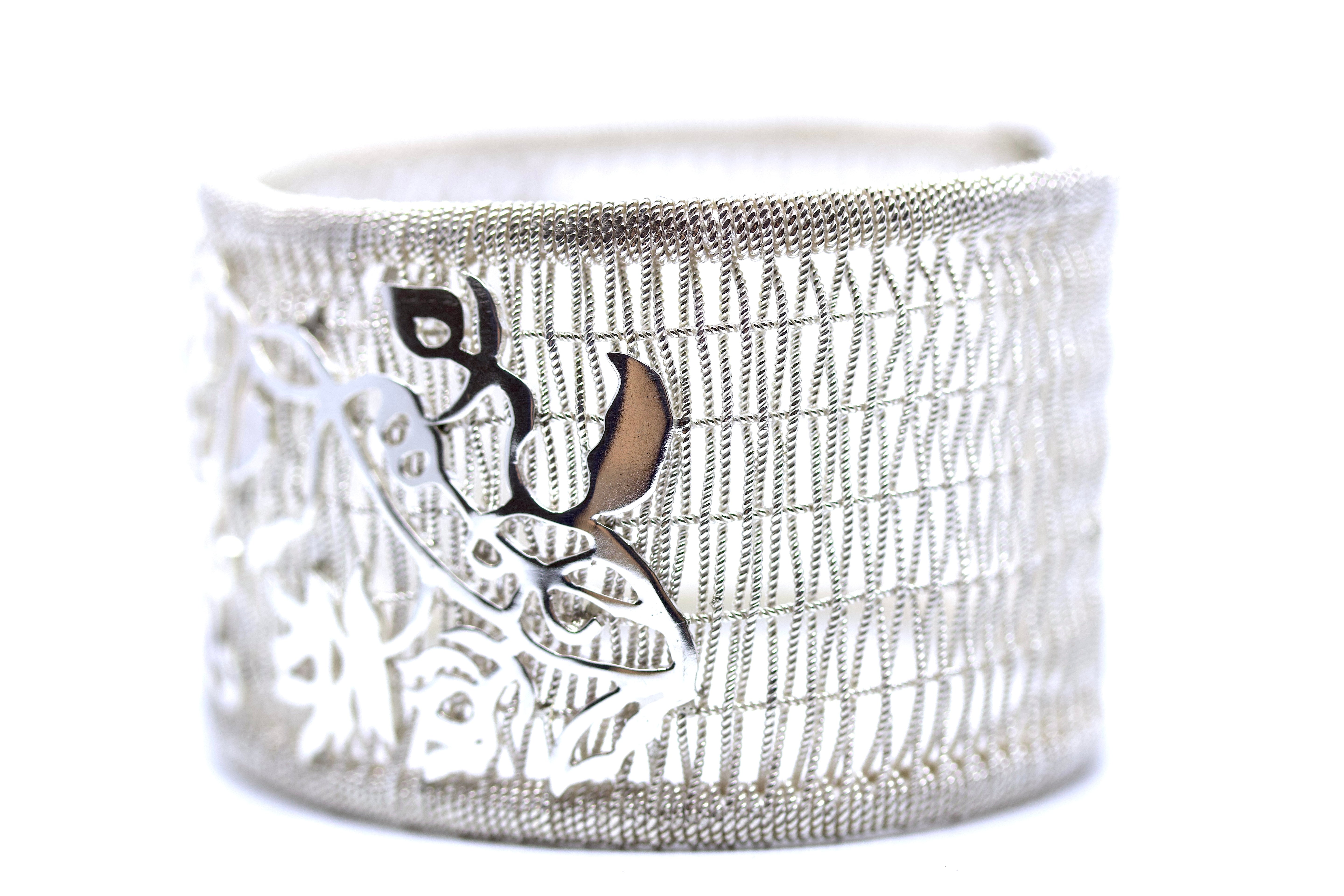 HIMALAYA Sterling Silver Large Ricami Bracelet