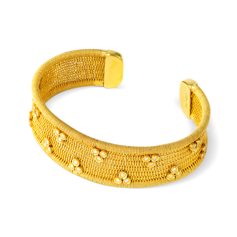 RICAMI 18K Gold Vermeil Bracelet with Diamonds
