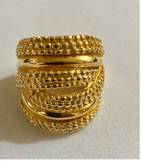 Casa Bali 18K Gold Vermeil Braided Cigar Ring