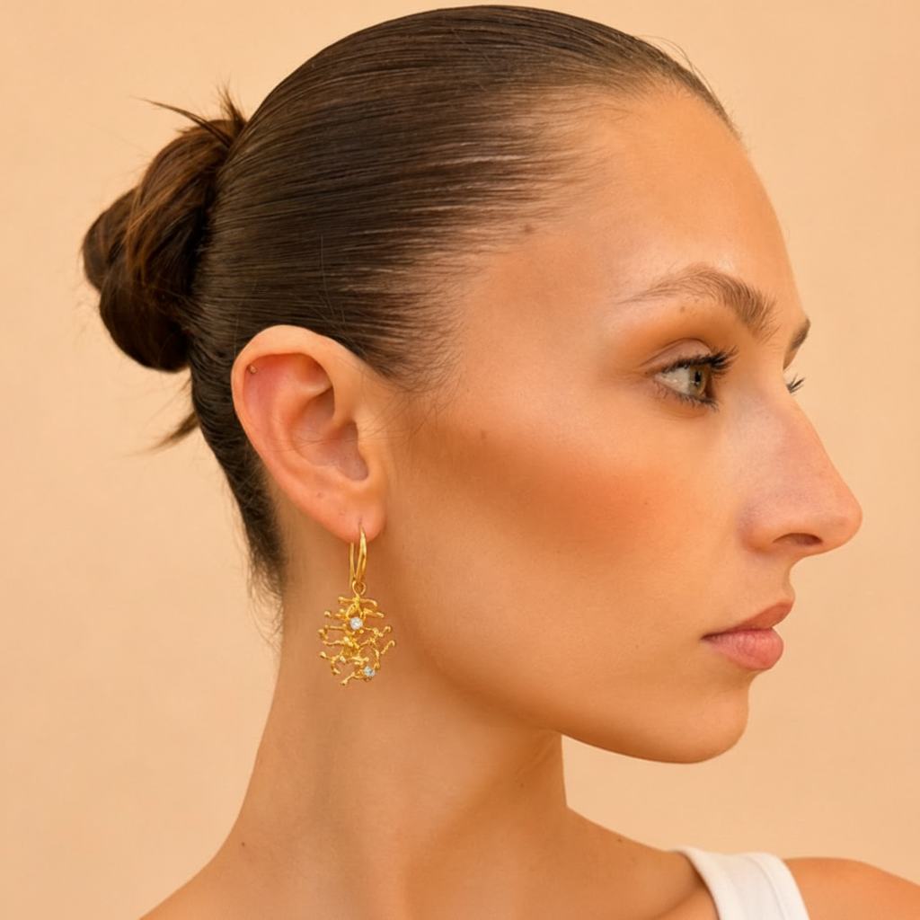 NURAI Earring with Topaz