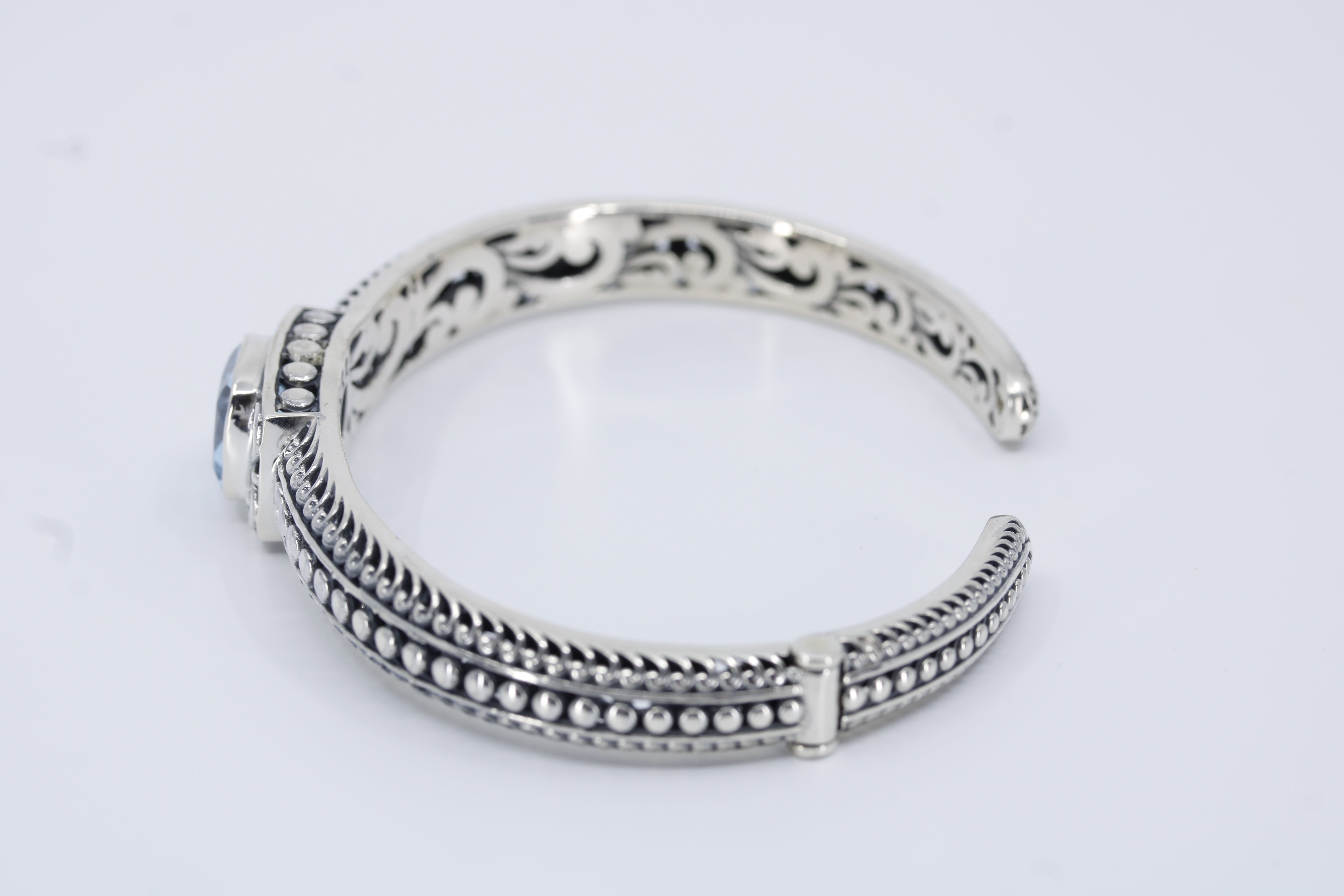 Casa Bali Blue Topaz Cuff Bracelet