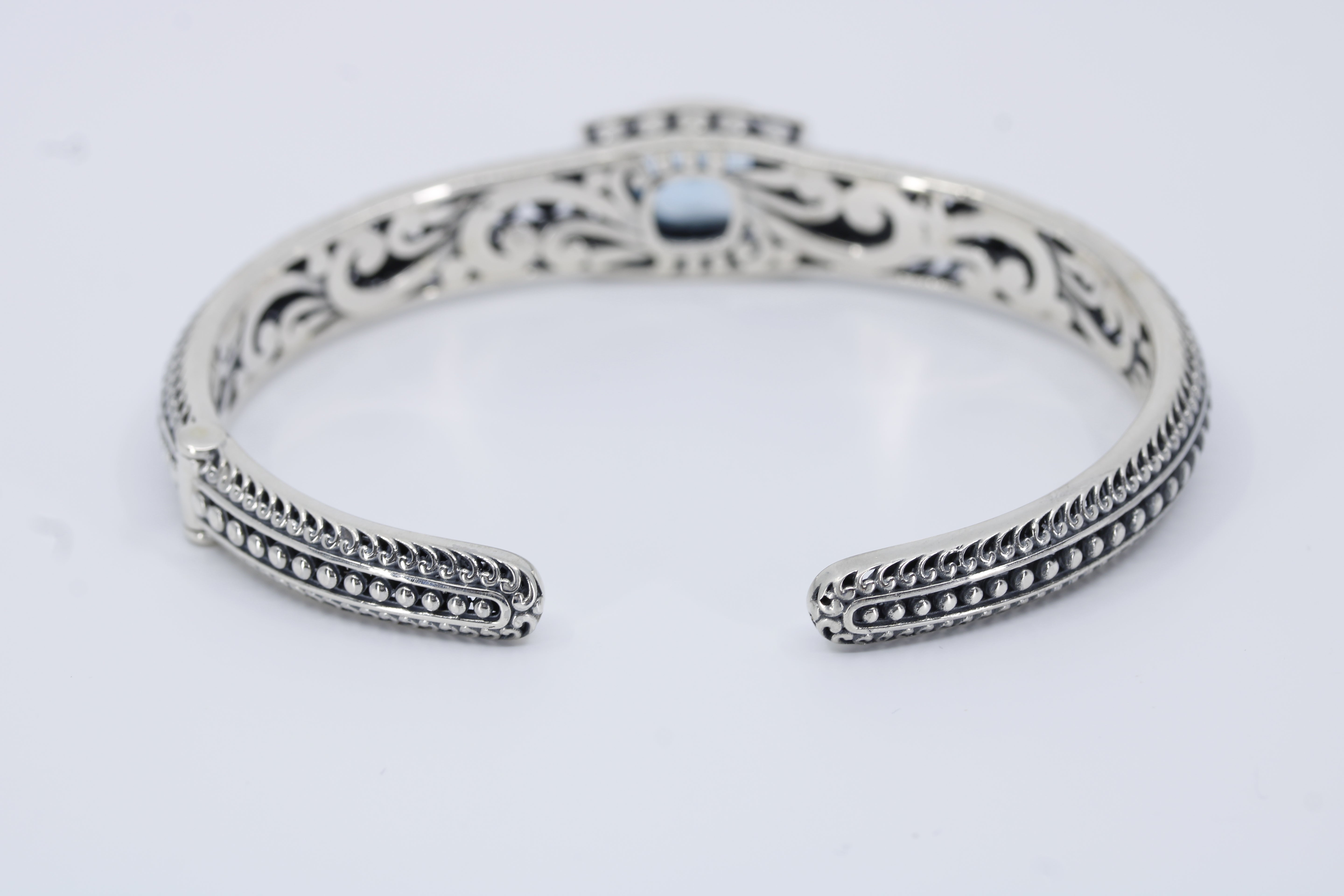 Casa Bali Blue Topaz Cuff Bracelet