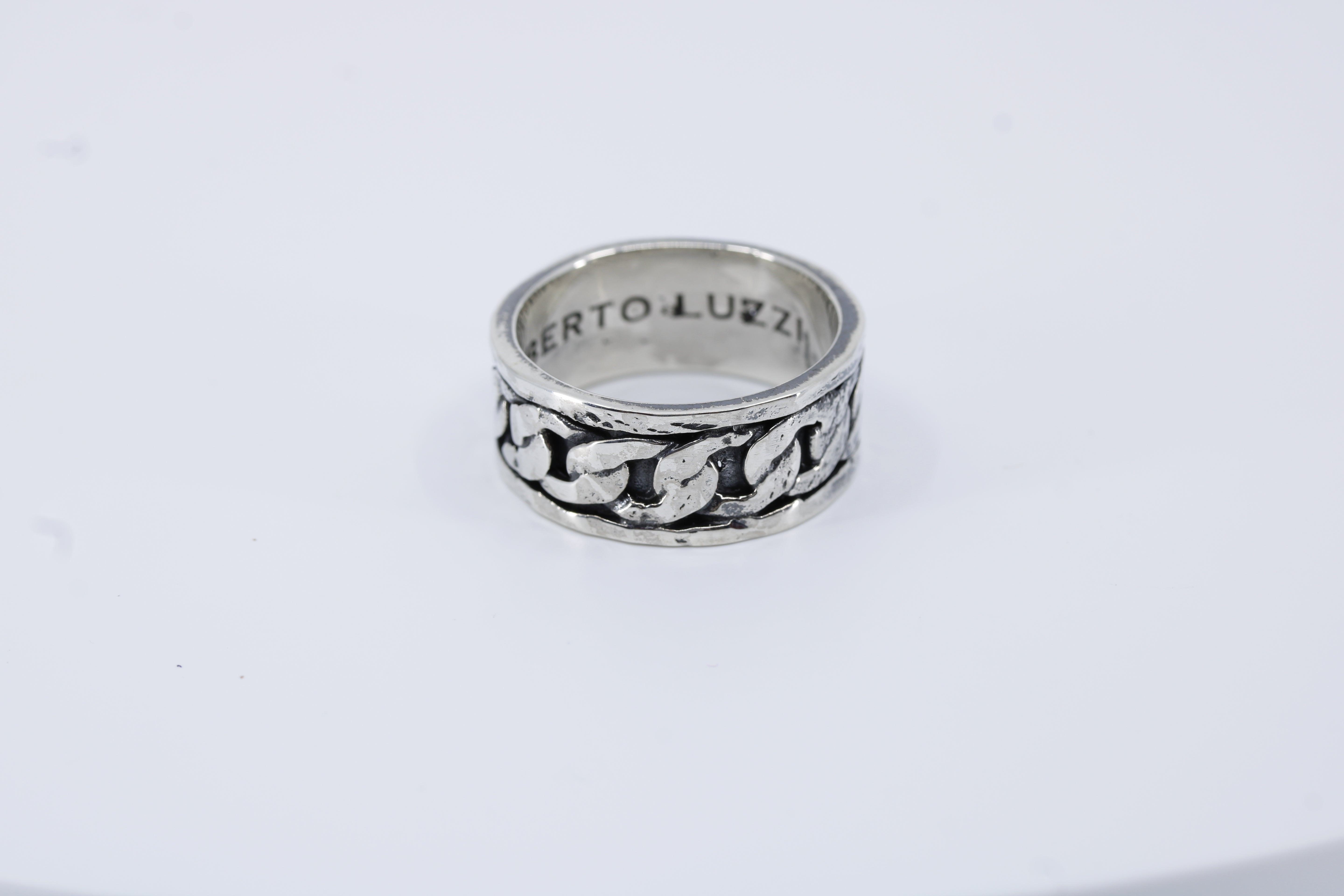AL CANAL Inset Band Ring