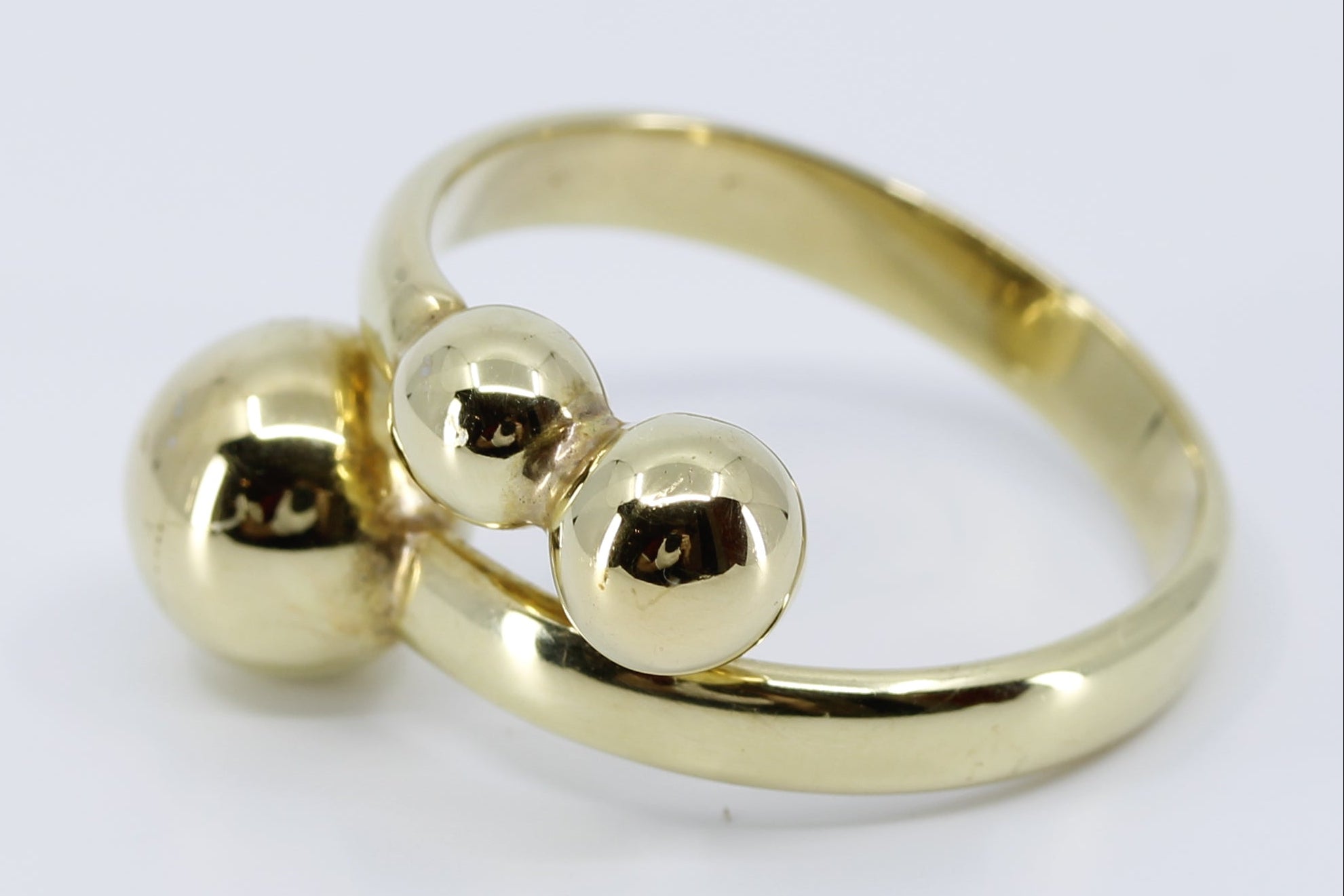 CELESTIA 18K Gold Vermeil Overlap Band Ring