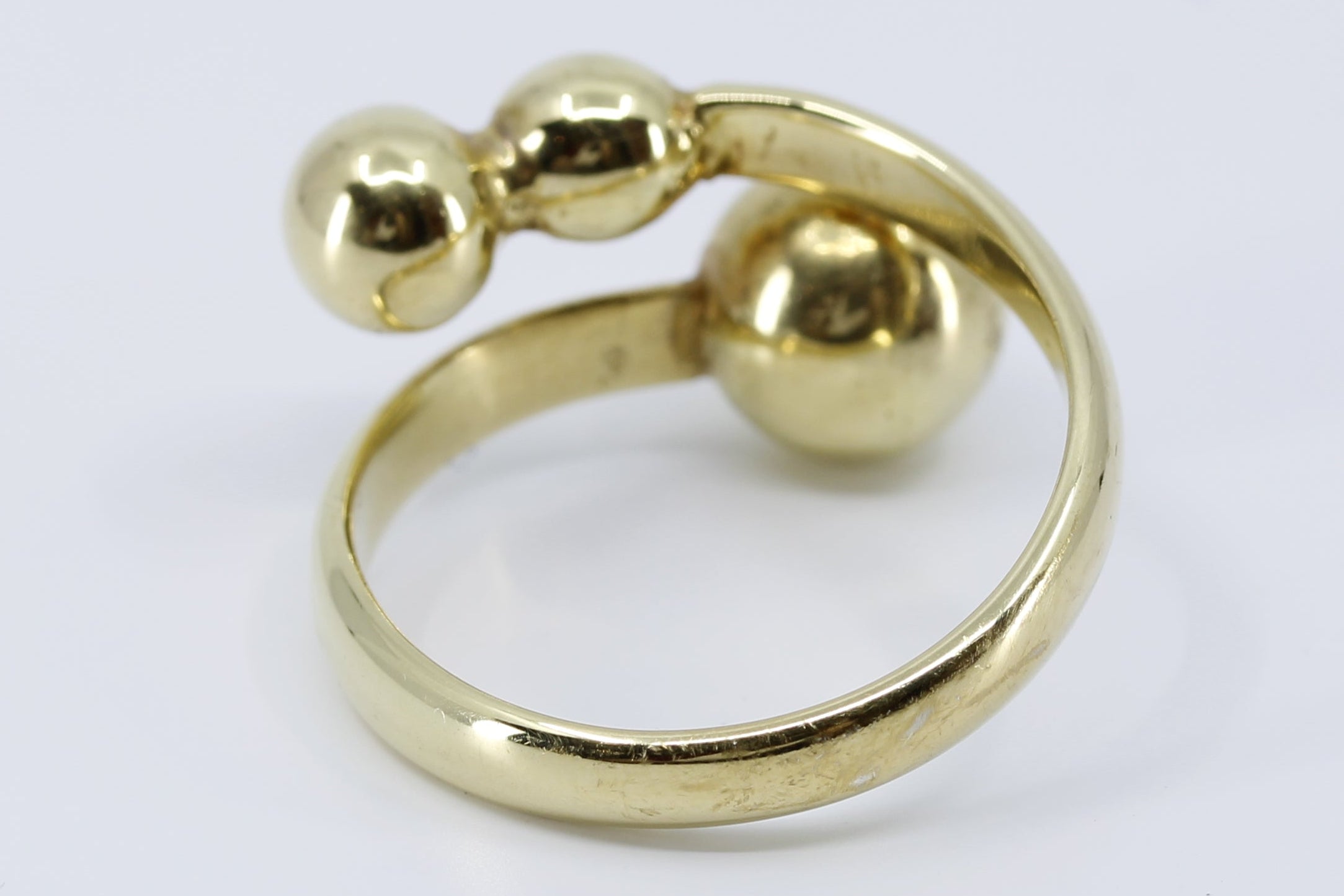 CELESTIA 18K Gold Vermeil Overlap Band Ring