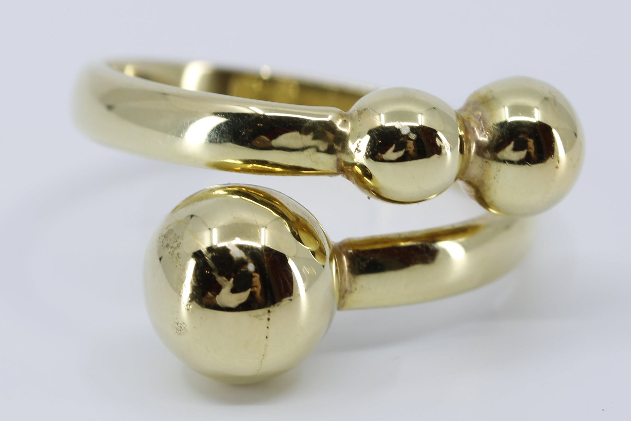 CELESTIA 18K Gold Vermeil Overlap Band Ring