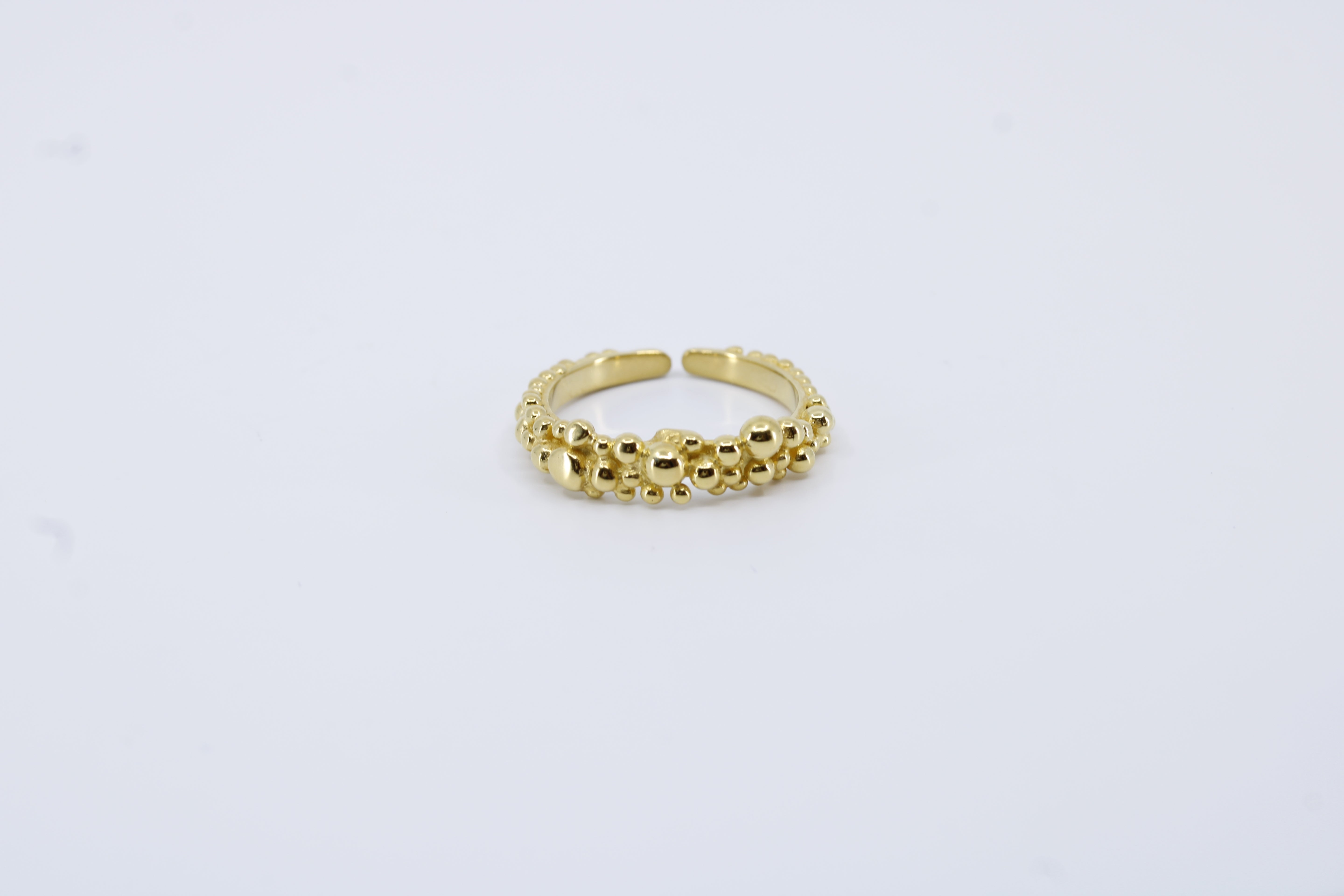 Caviar 18K Gold Vermeil Ring