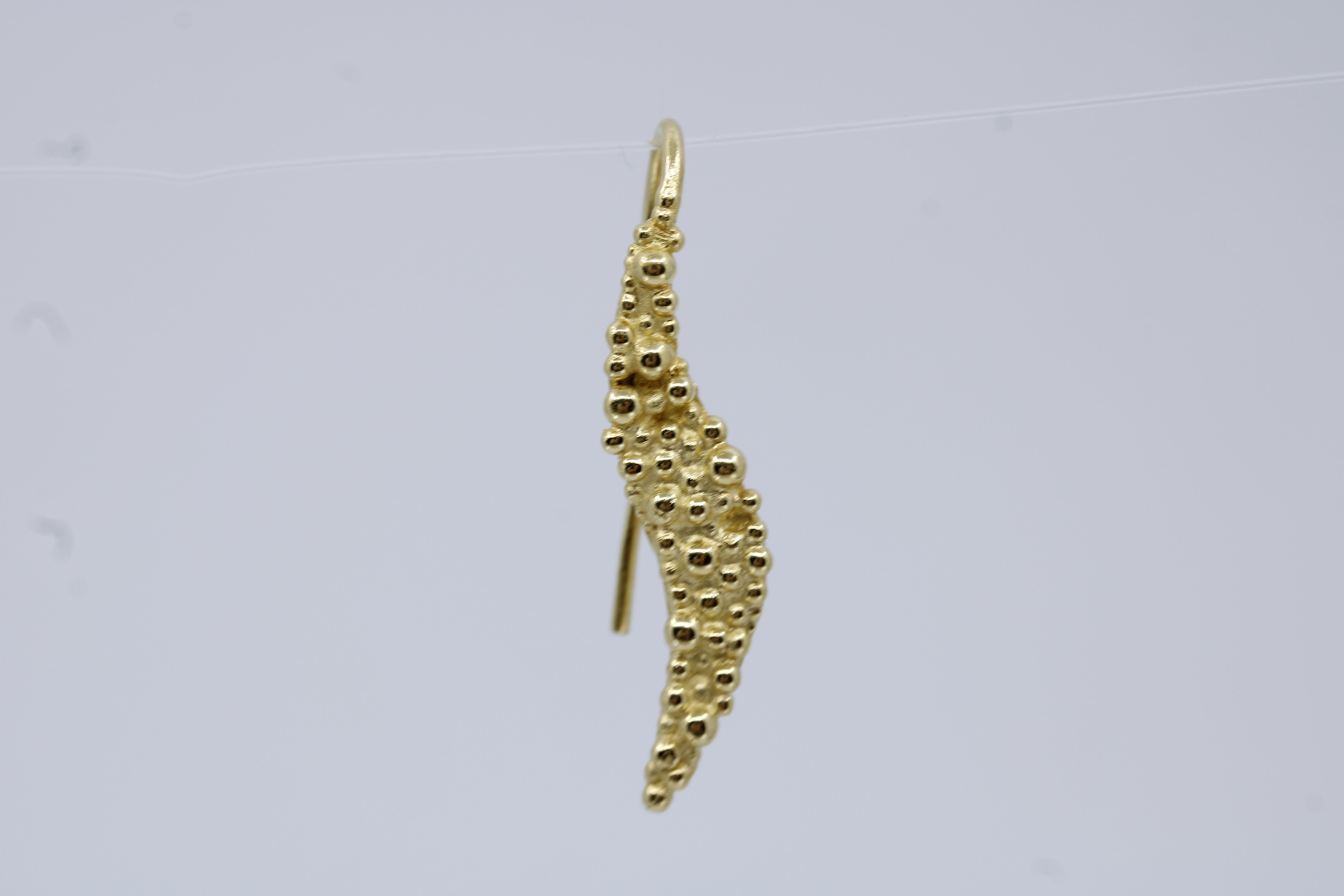 Caviar 18K Gold Vermeil Drop Earring