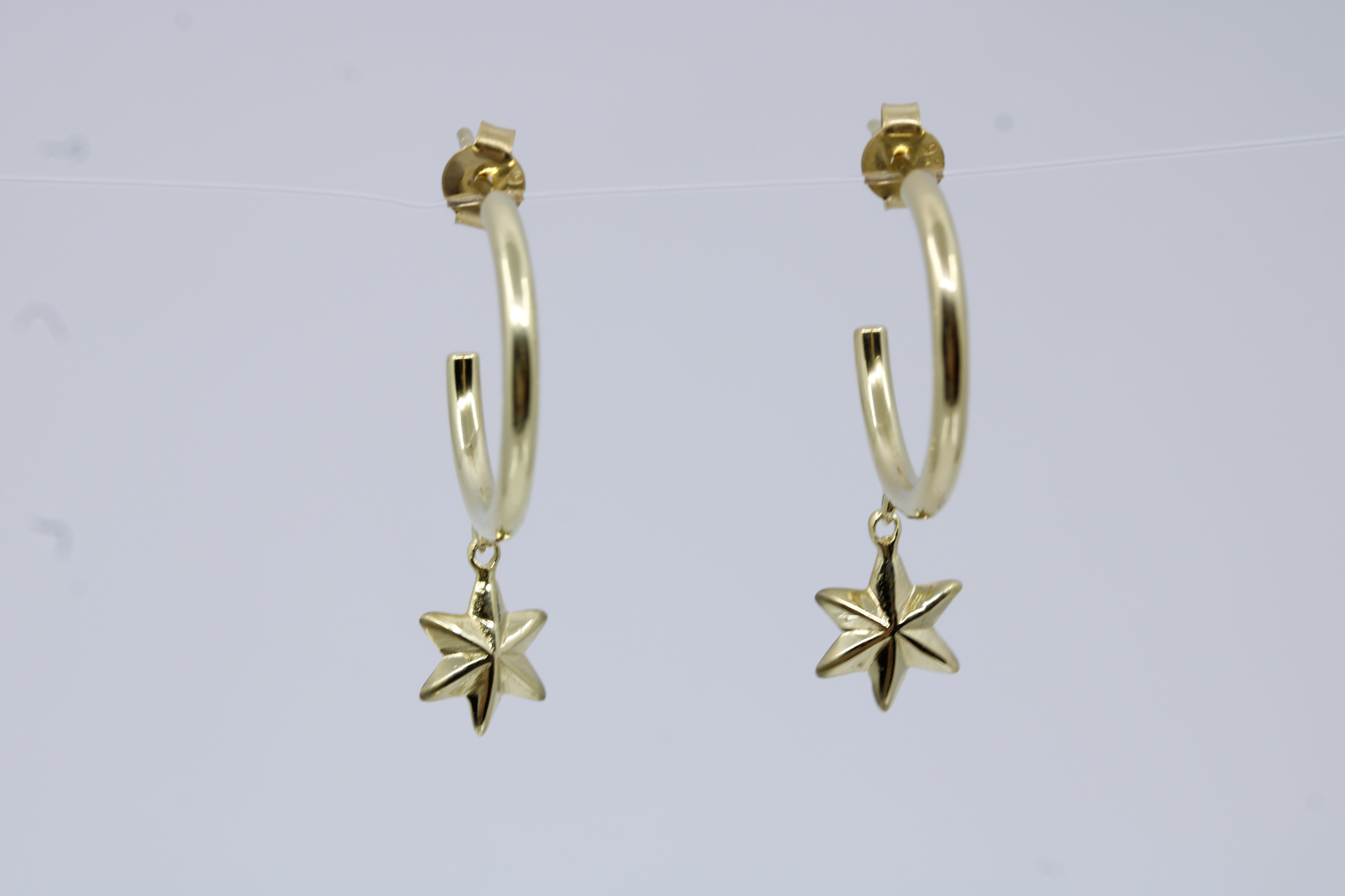 Linea 18K Gold Vermeil North Star Hoop Earrings