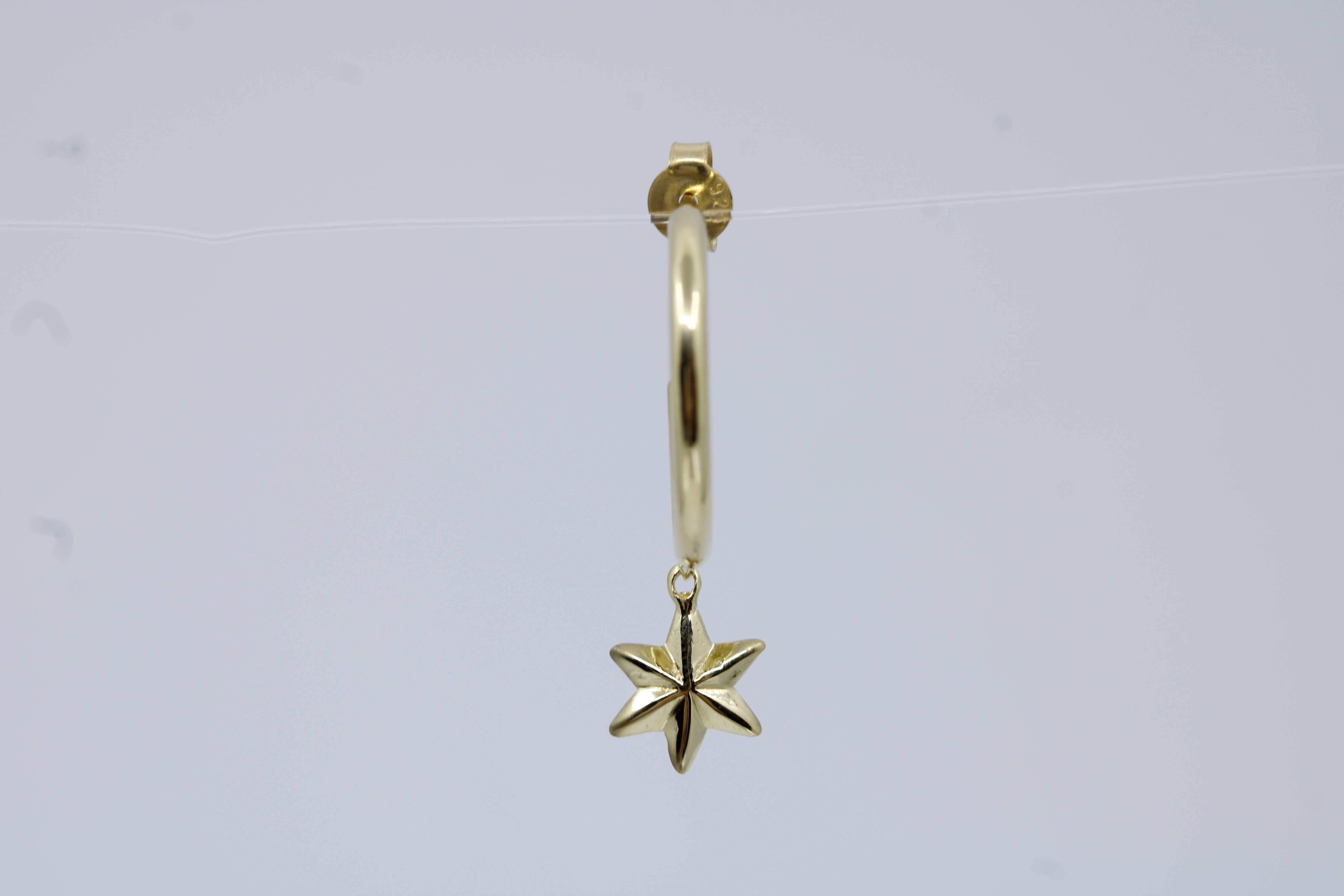 Linea 18K Gold Vermeil North Star Hoop Earrings