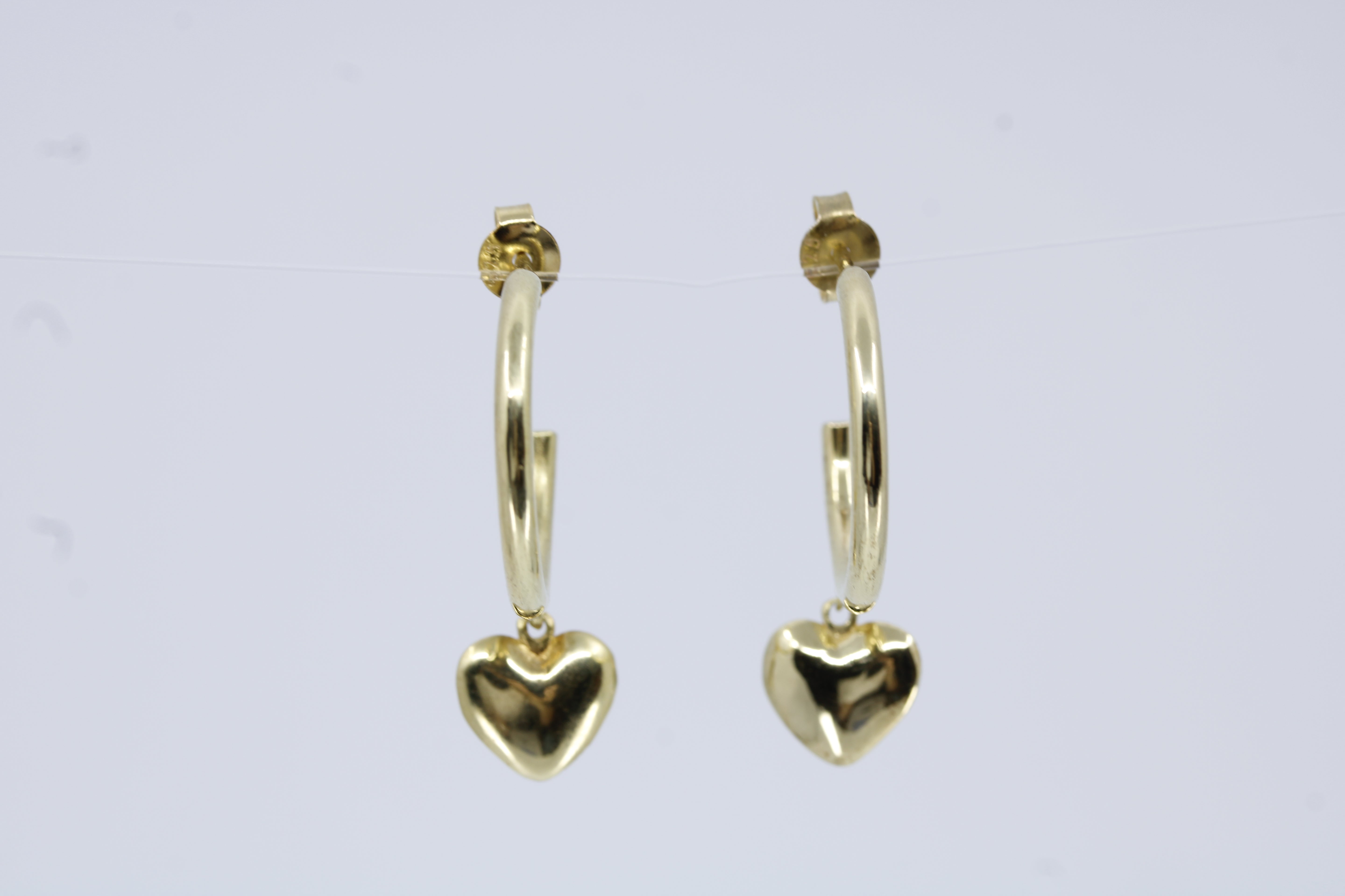Linea 18K Gold Vermeil Sculpted Heart Hoop Earrings