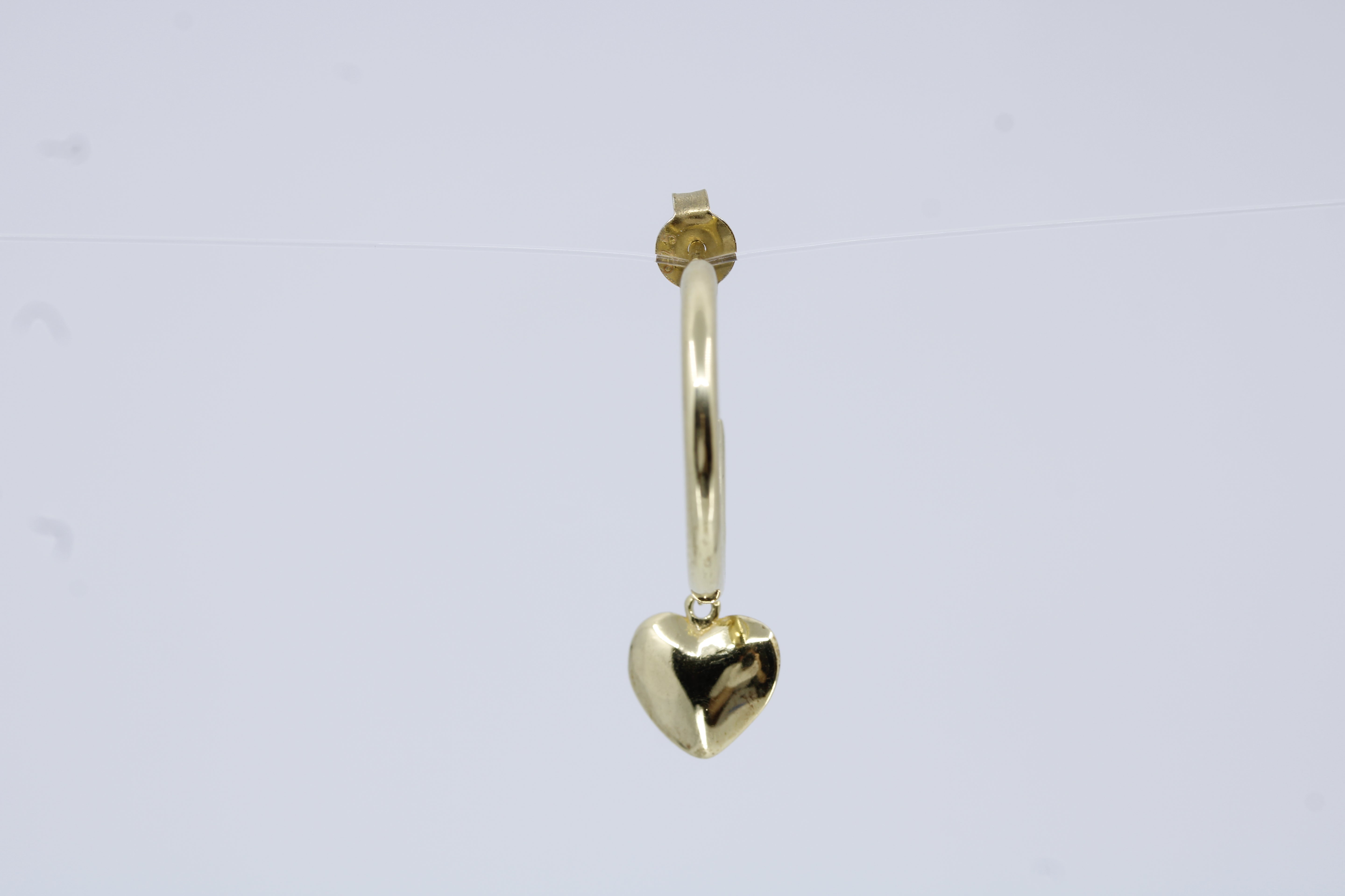 Linea 18K Gold Vermeil Sculpted Heart Hoop Earrings