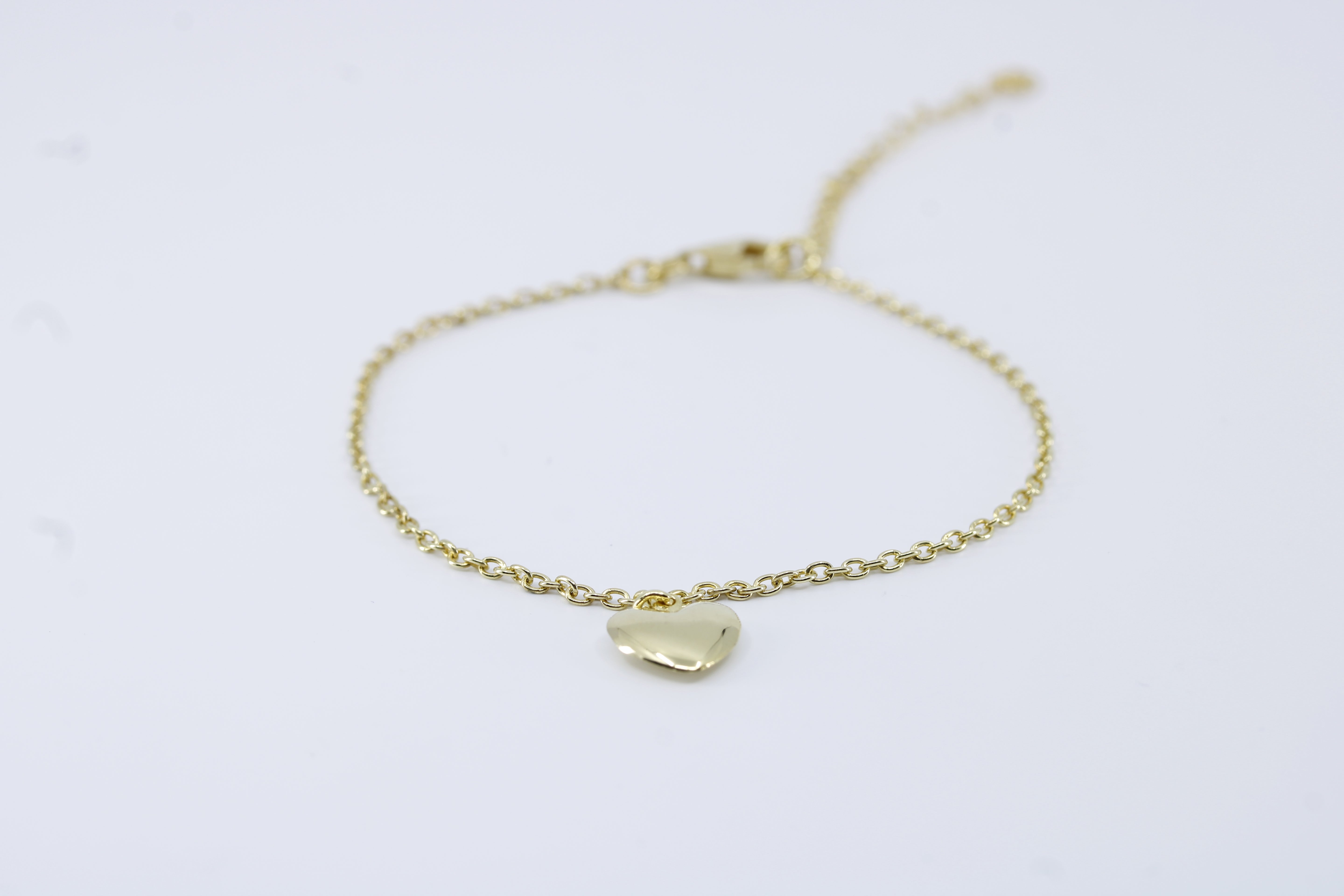 Linea 18K Gold Vermeil Sculpted Heart Station Bracelet