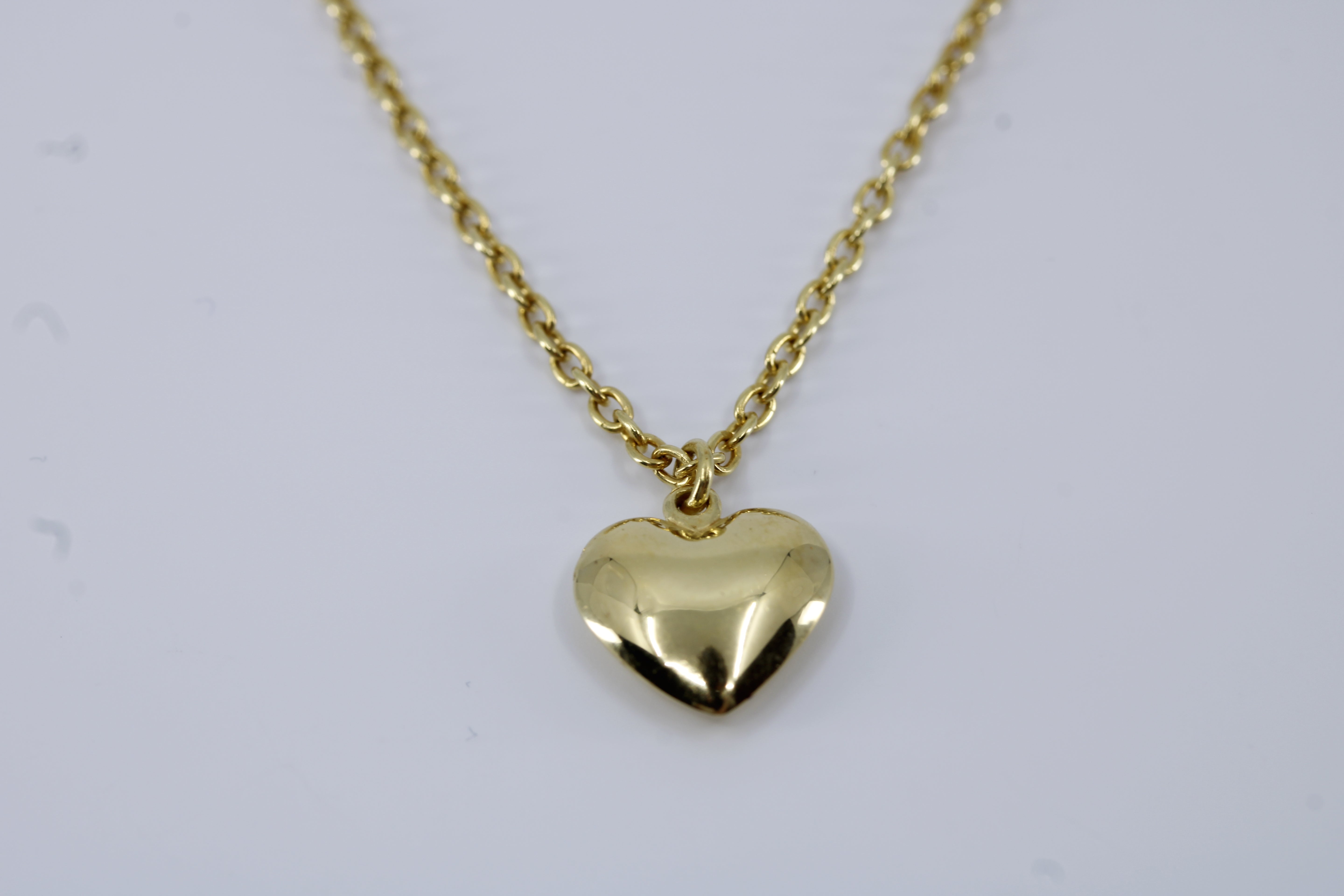 Linea 18K Gold Vermeil Sculpted Heart Pendant Necklace