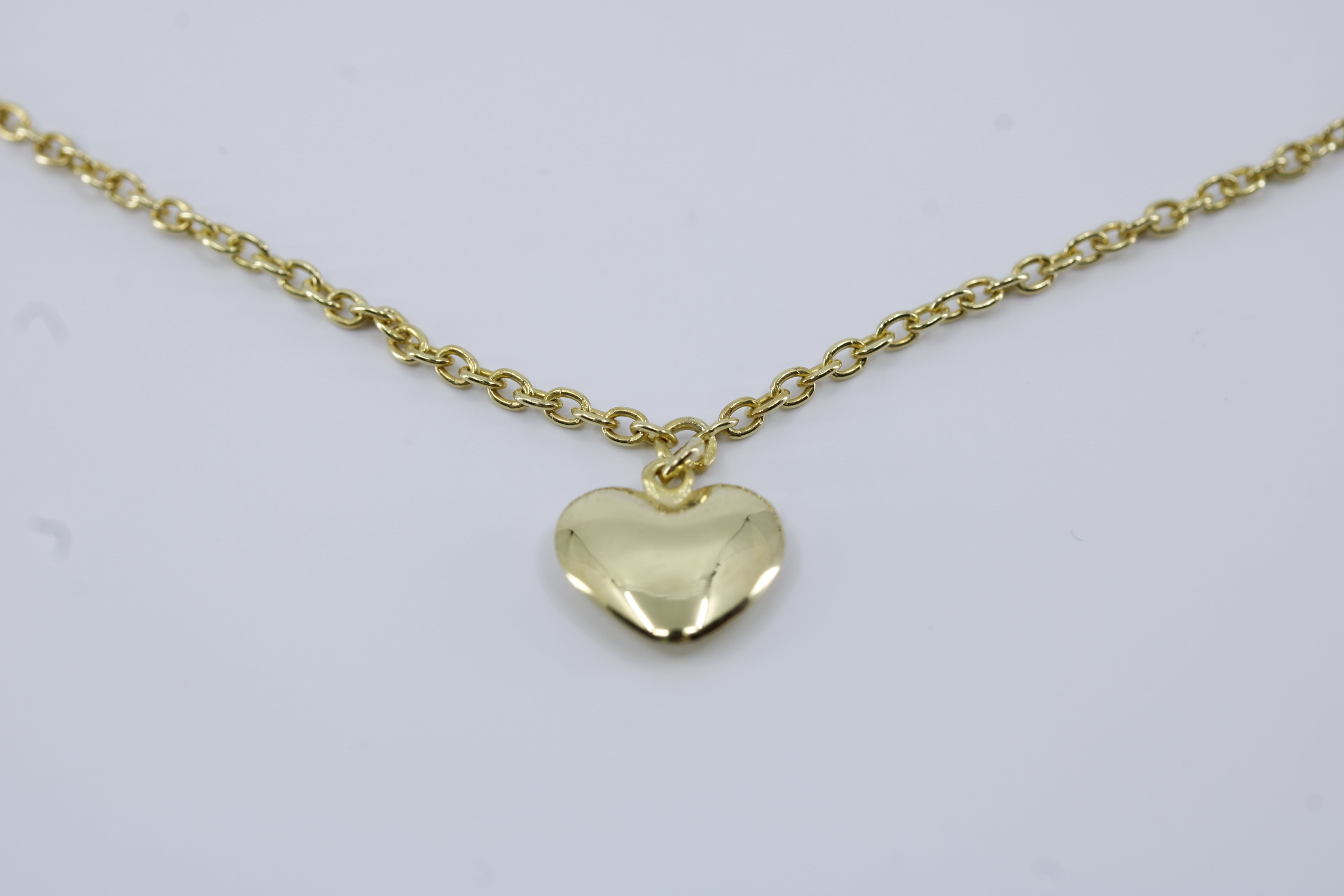 Linea 18K Gold Vermeil Sculpted Heart Station Necklace