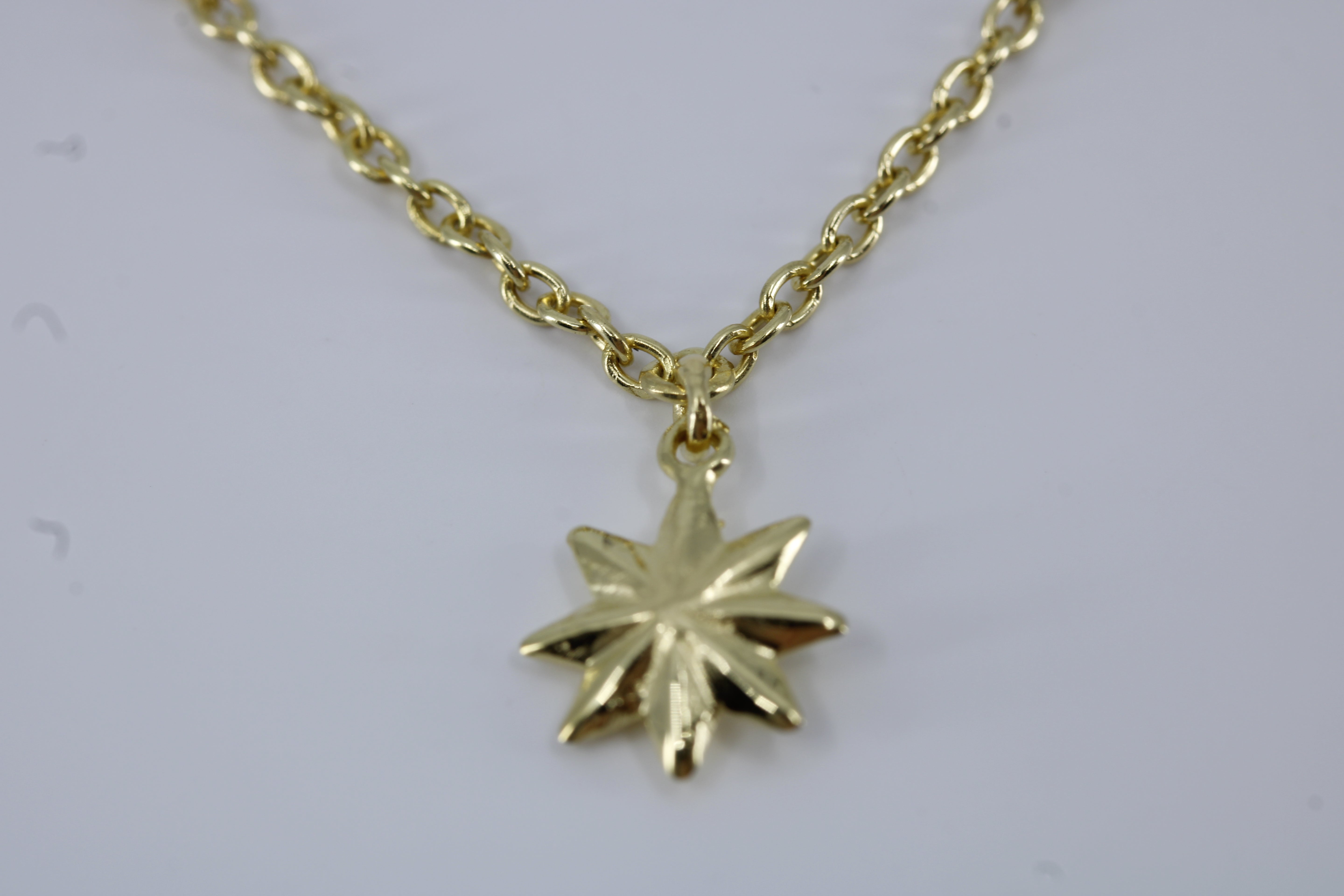 Linea 18K Gold Vermeil North Star Station Necklace