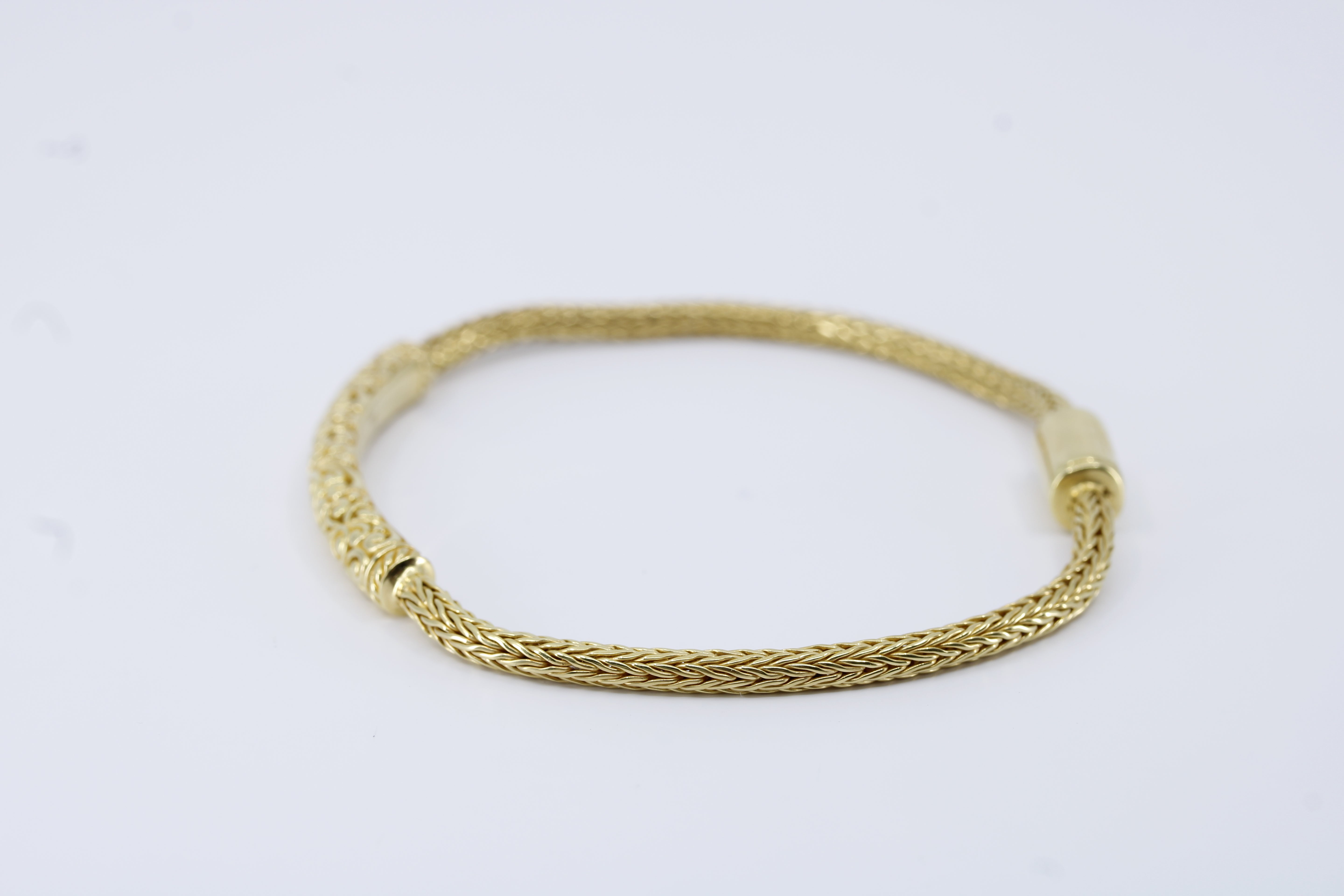 Casa Bali 18K Gold Vermeil Carved Station Bracelet
