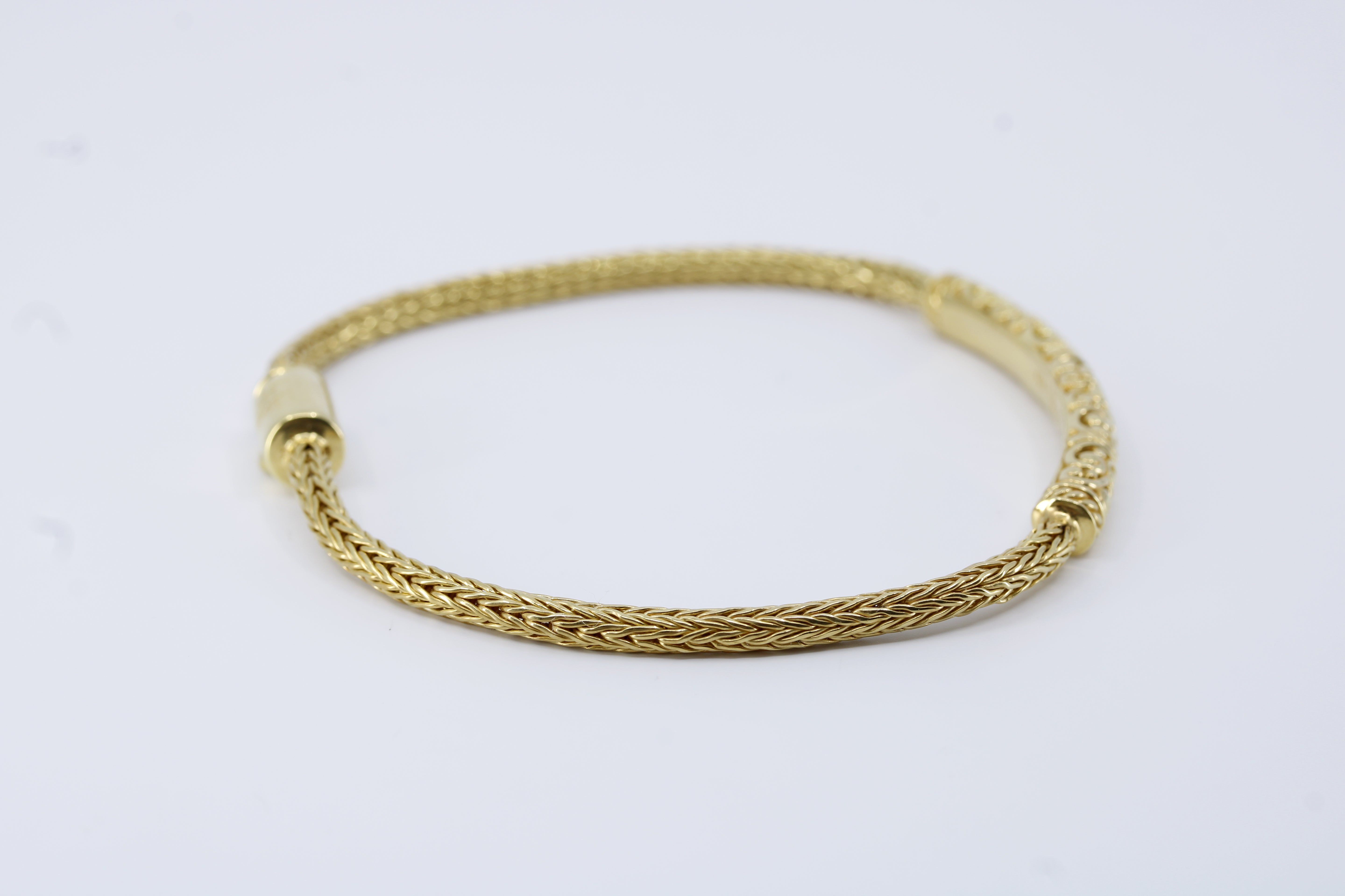 Casa Bali 18K Gold Vermeil Carved Station Bracelet
